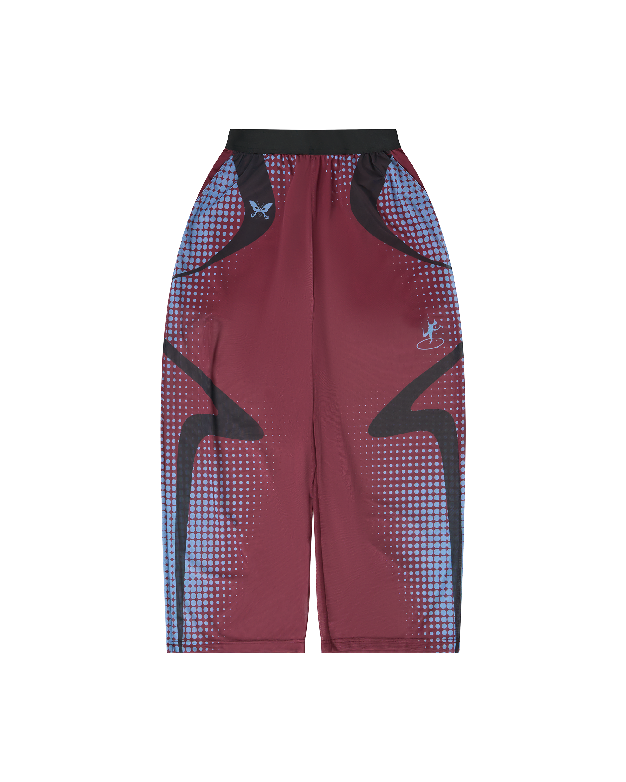 Stipple Mesh Pants - Brick Red