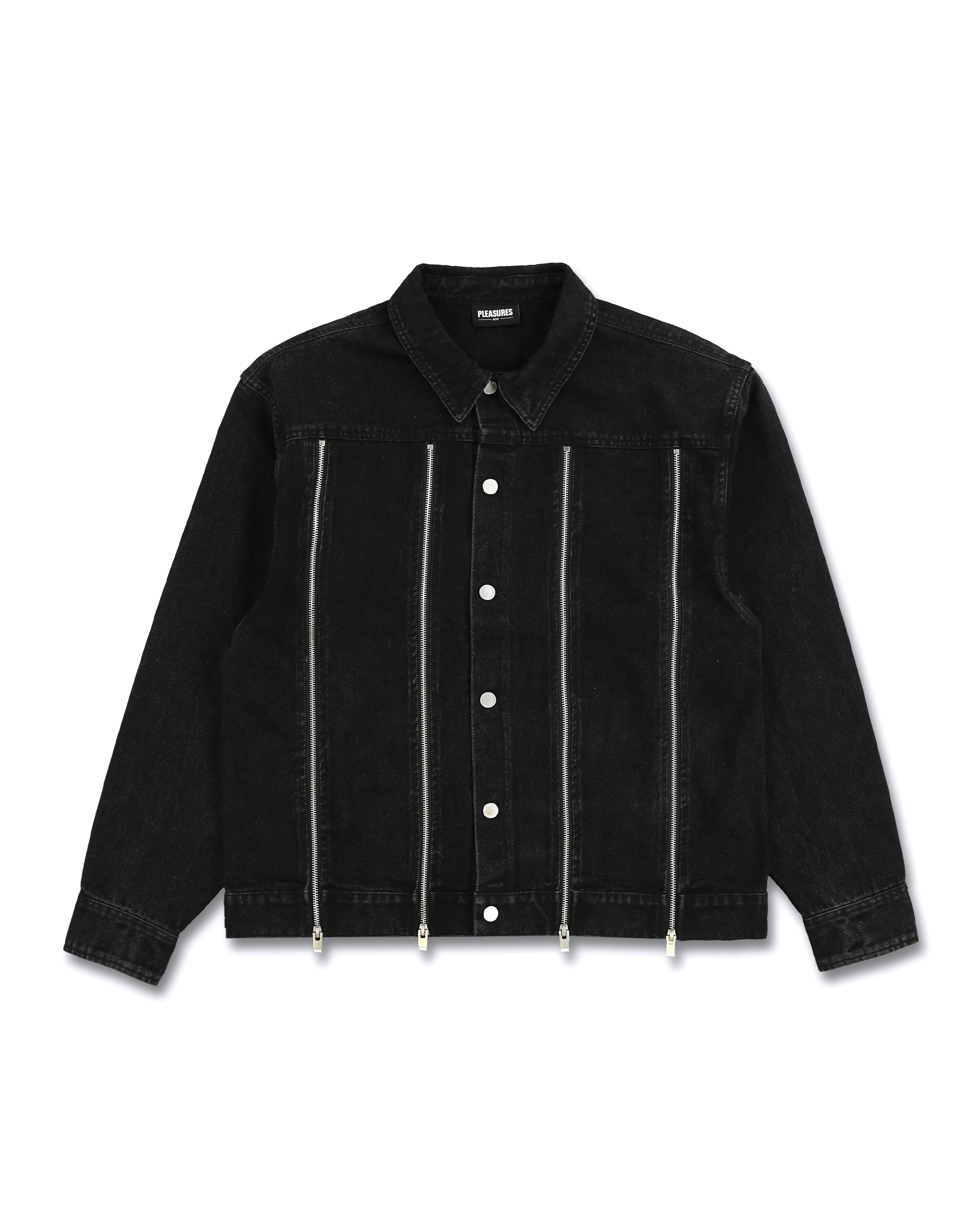 Mileage Denim Trucker Jacket - Black