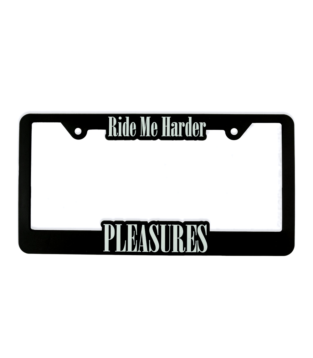 Ride Me License Plate Frame - Black