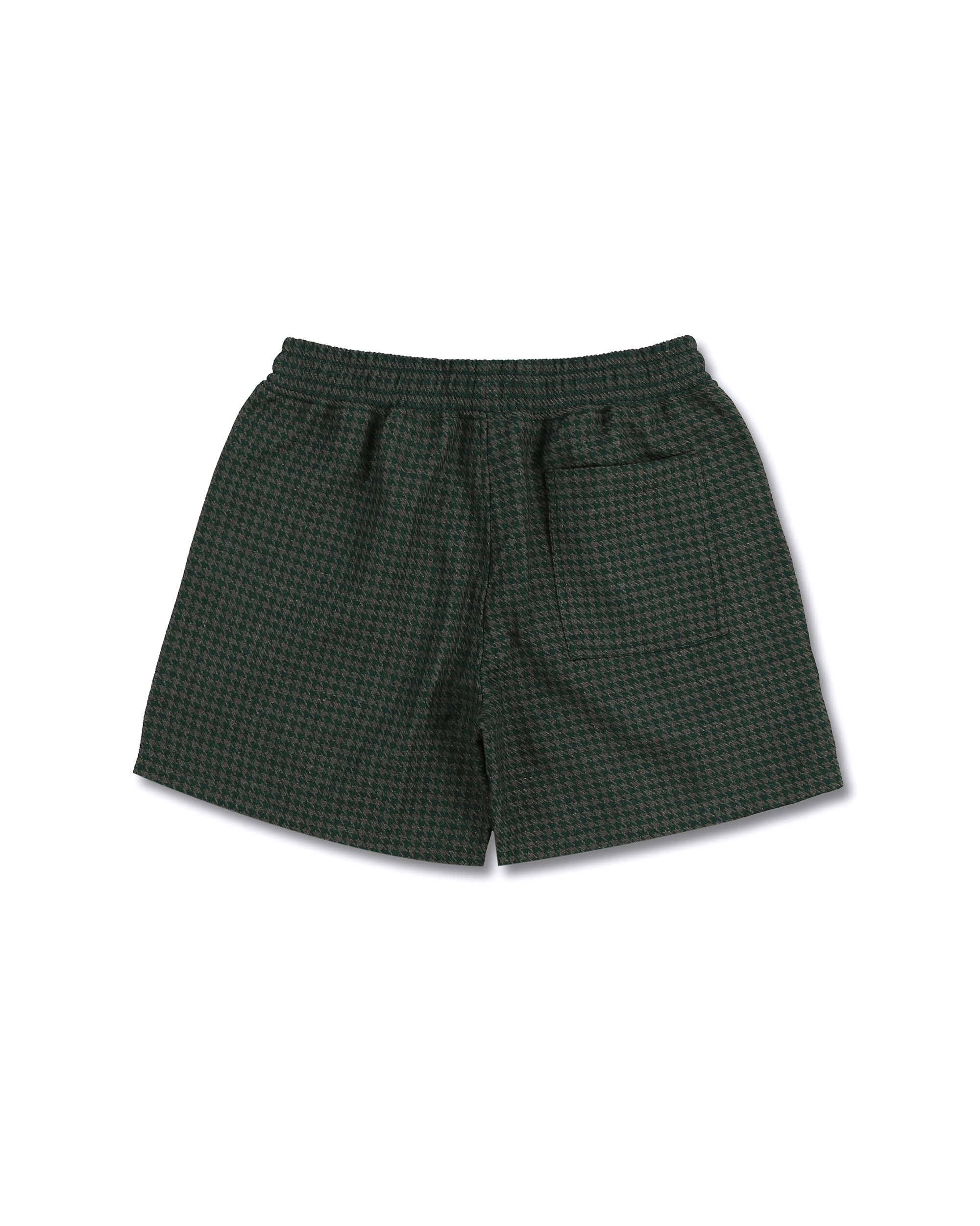 Intercept Houndstooth Shorts - Forest Green