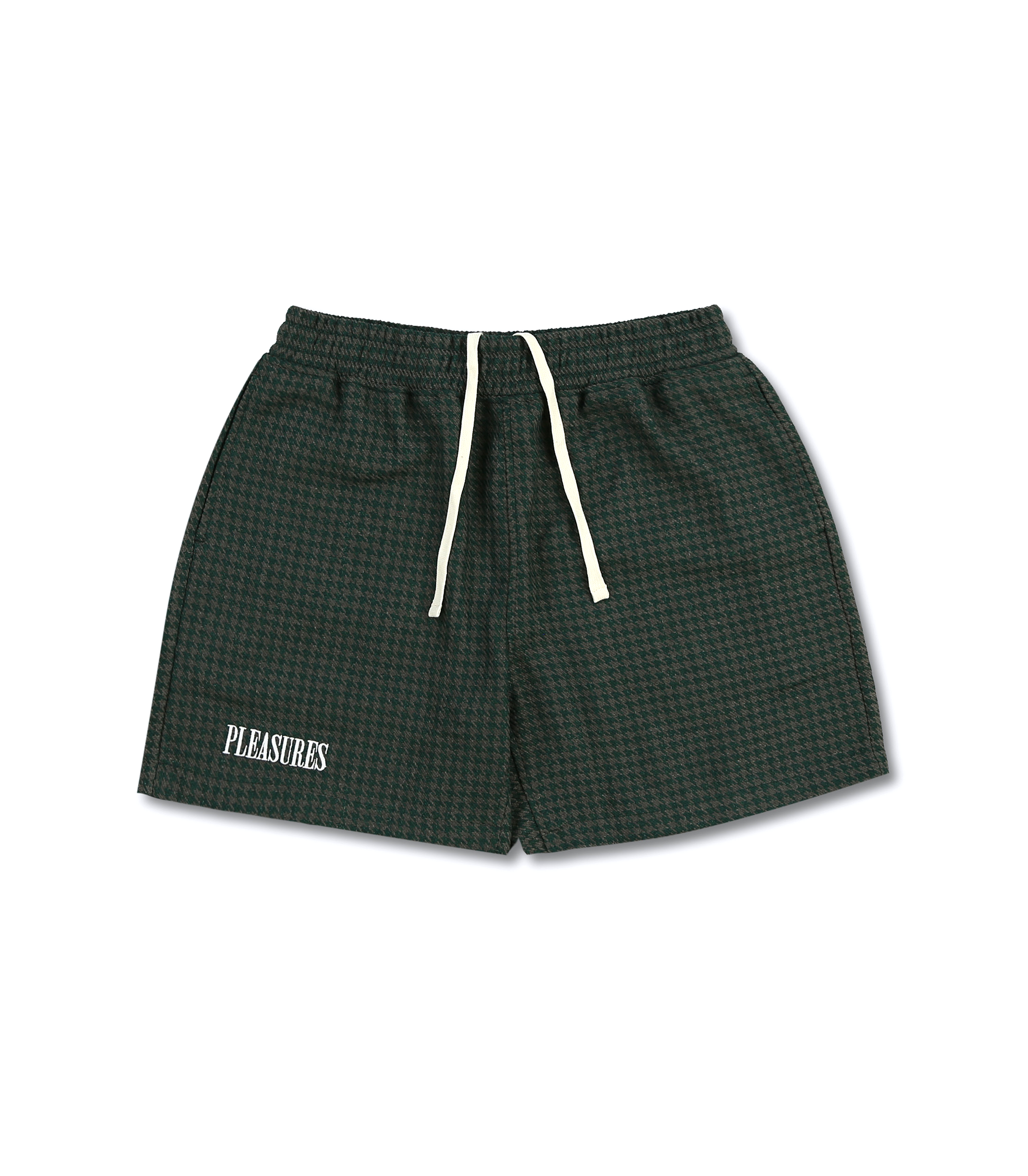 Intercept Houndstooth Shorts - Forest Green