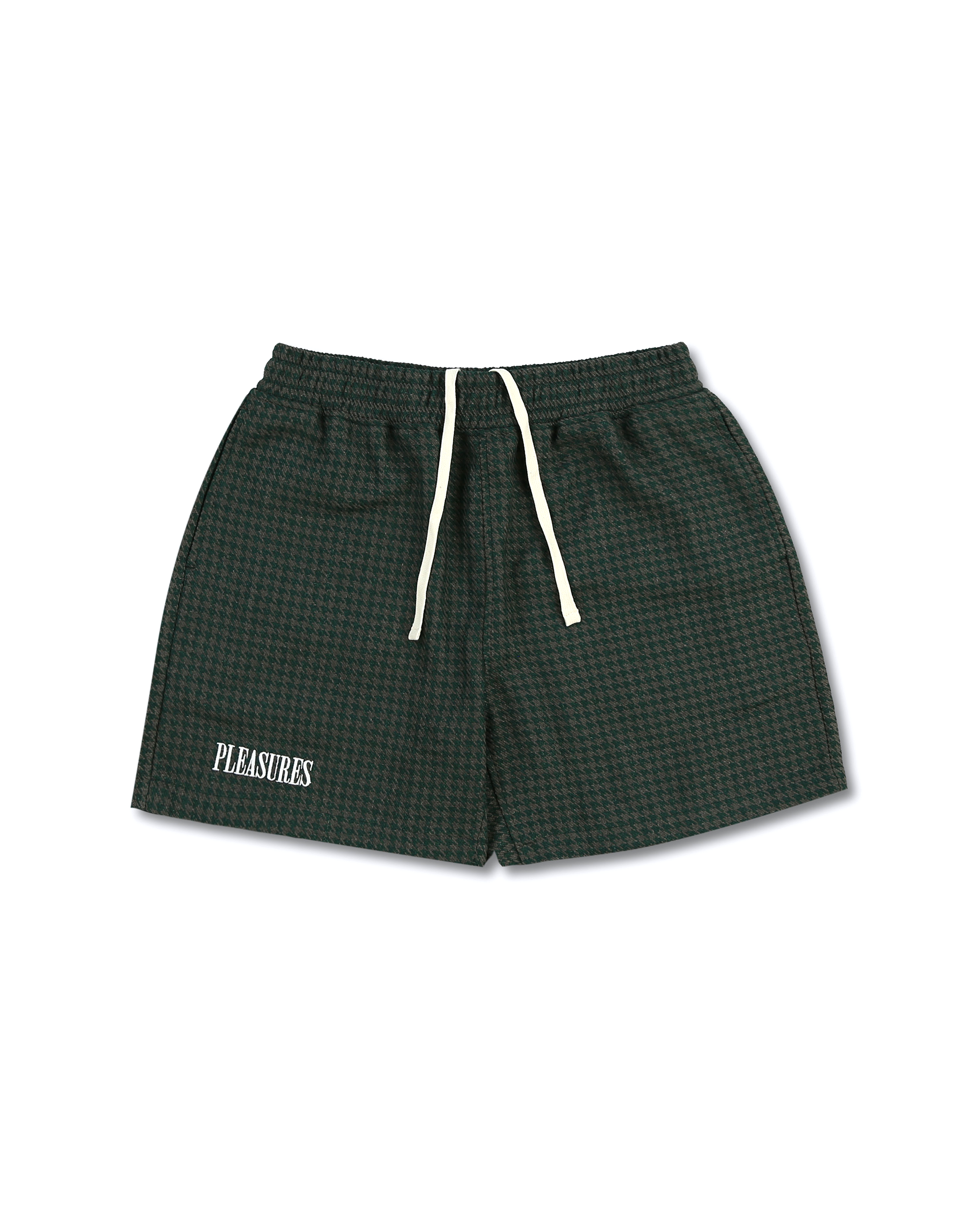 Intercept Houndstooth Shorts - Forest Green