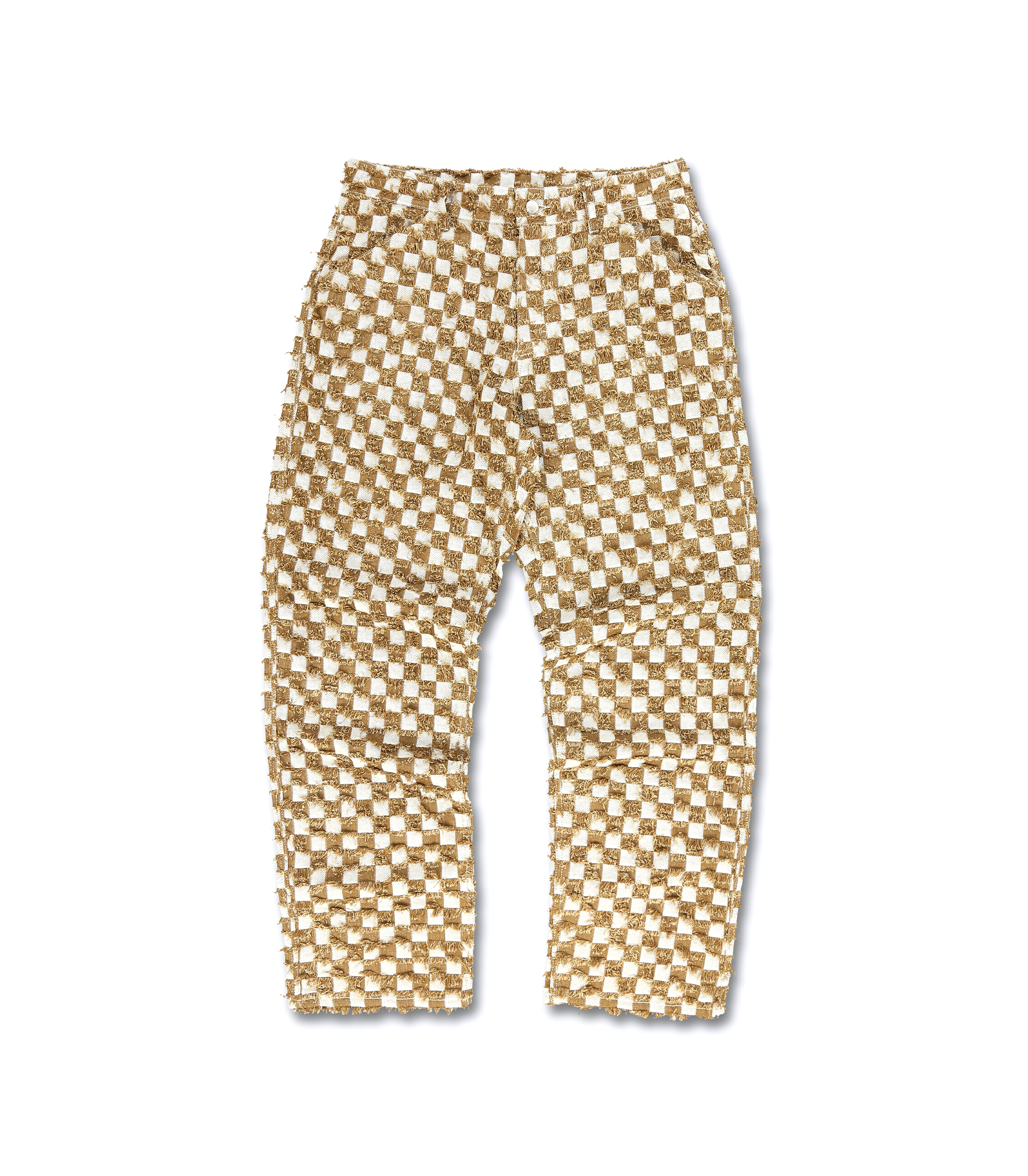 Curfew Checker Work Pants - Brown