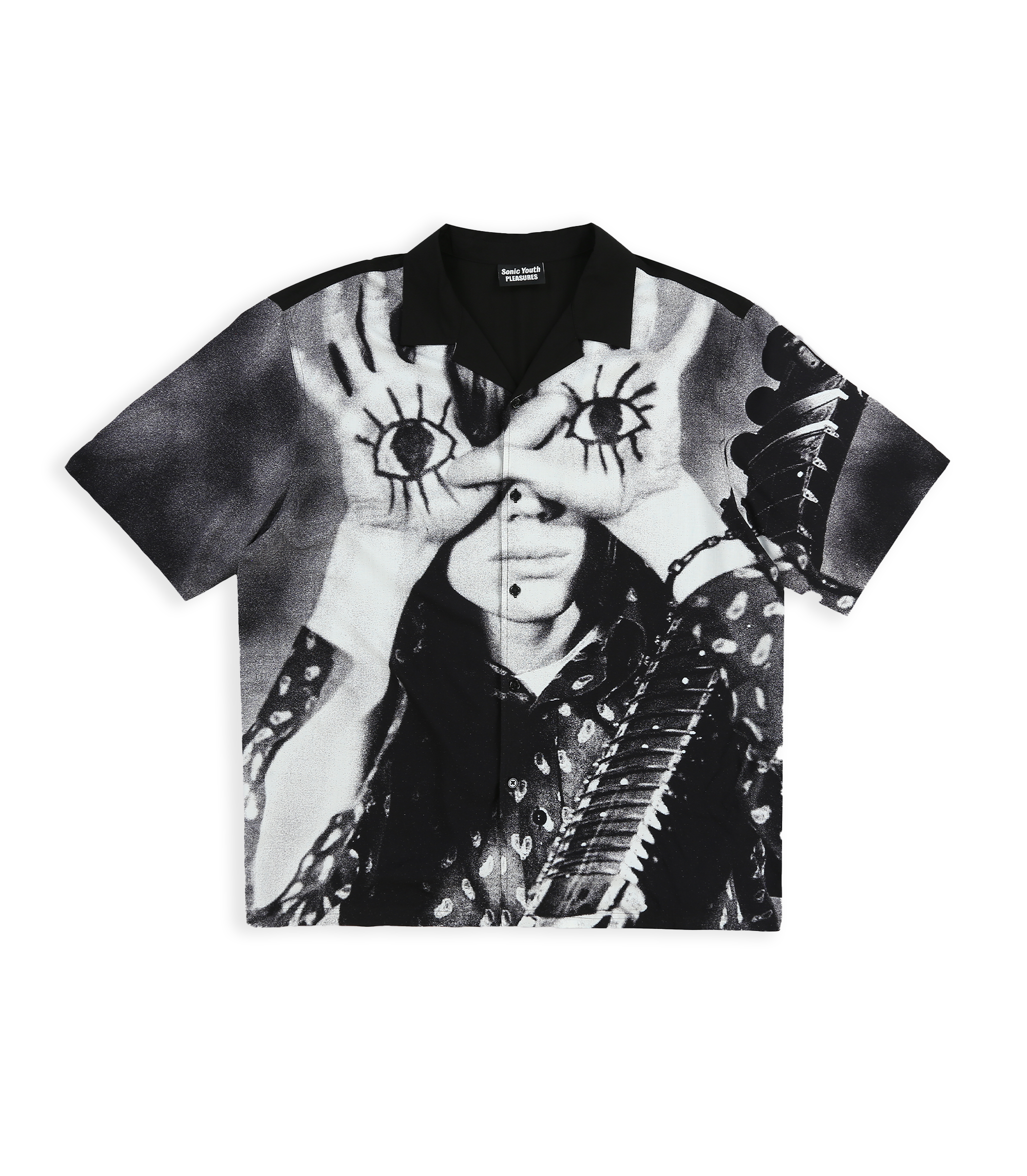 Sonic Youth Star Power Camp Collar Shirt - Black