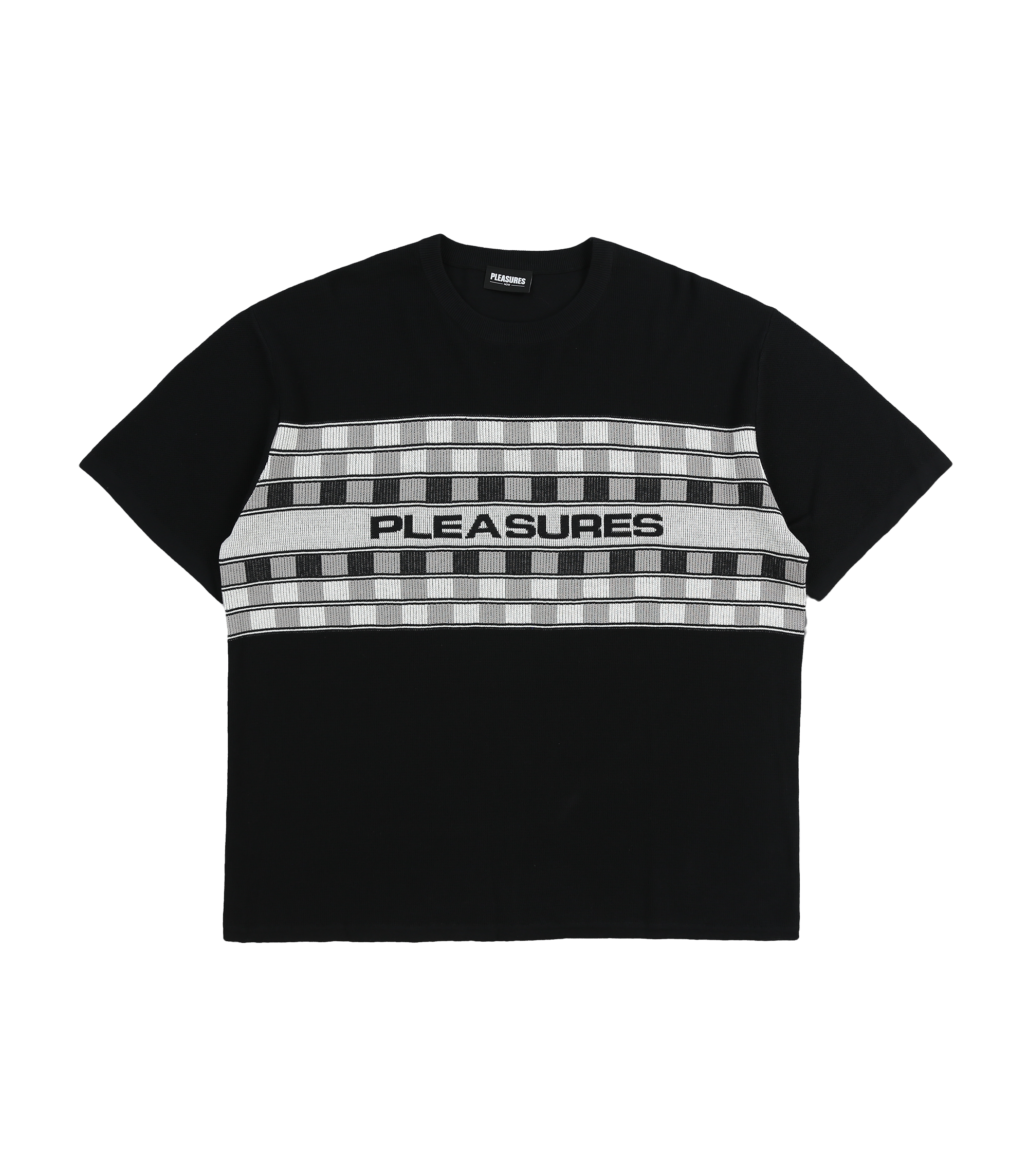 Check Knit Shirt – Black