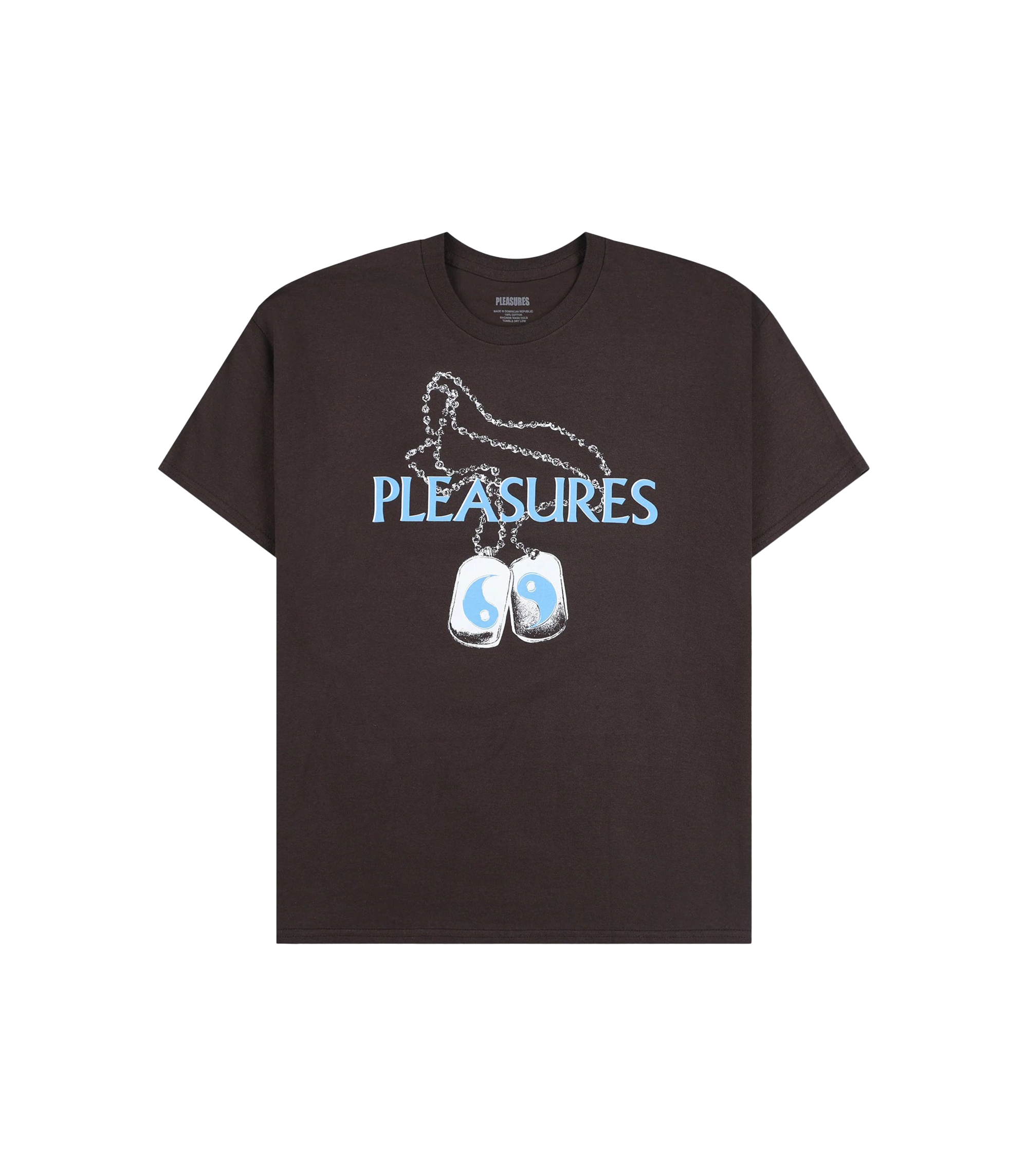 Dog Tags T-Shirt - Brown