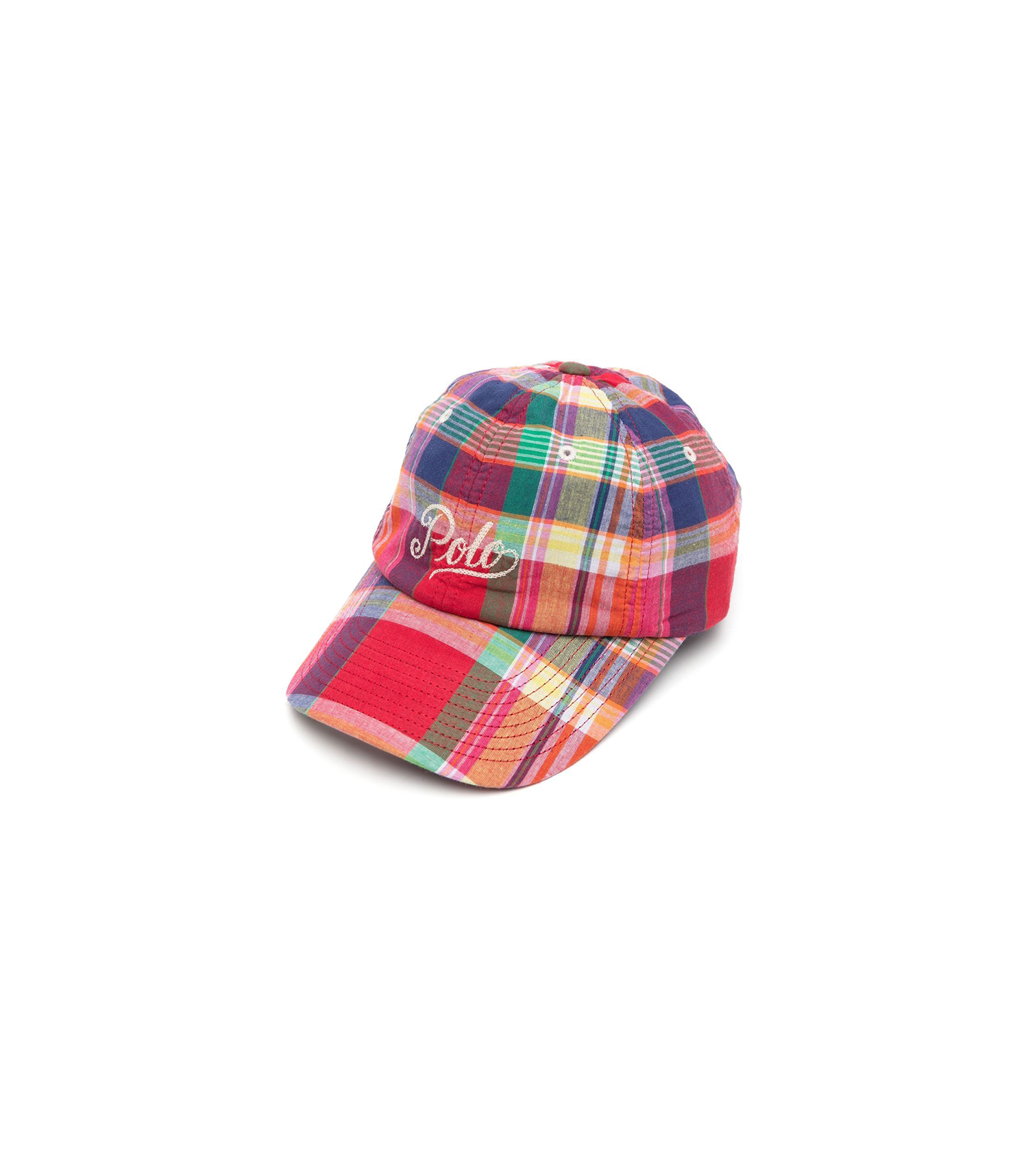 Plaid Script Logo Cap - Multi