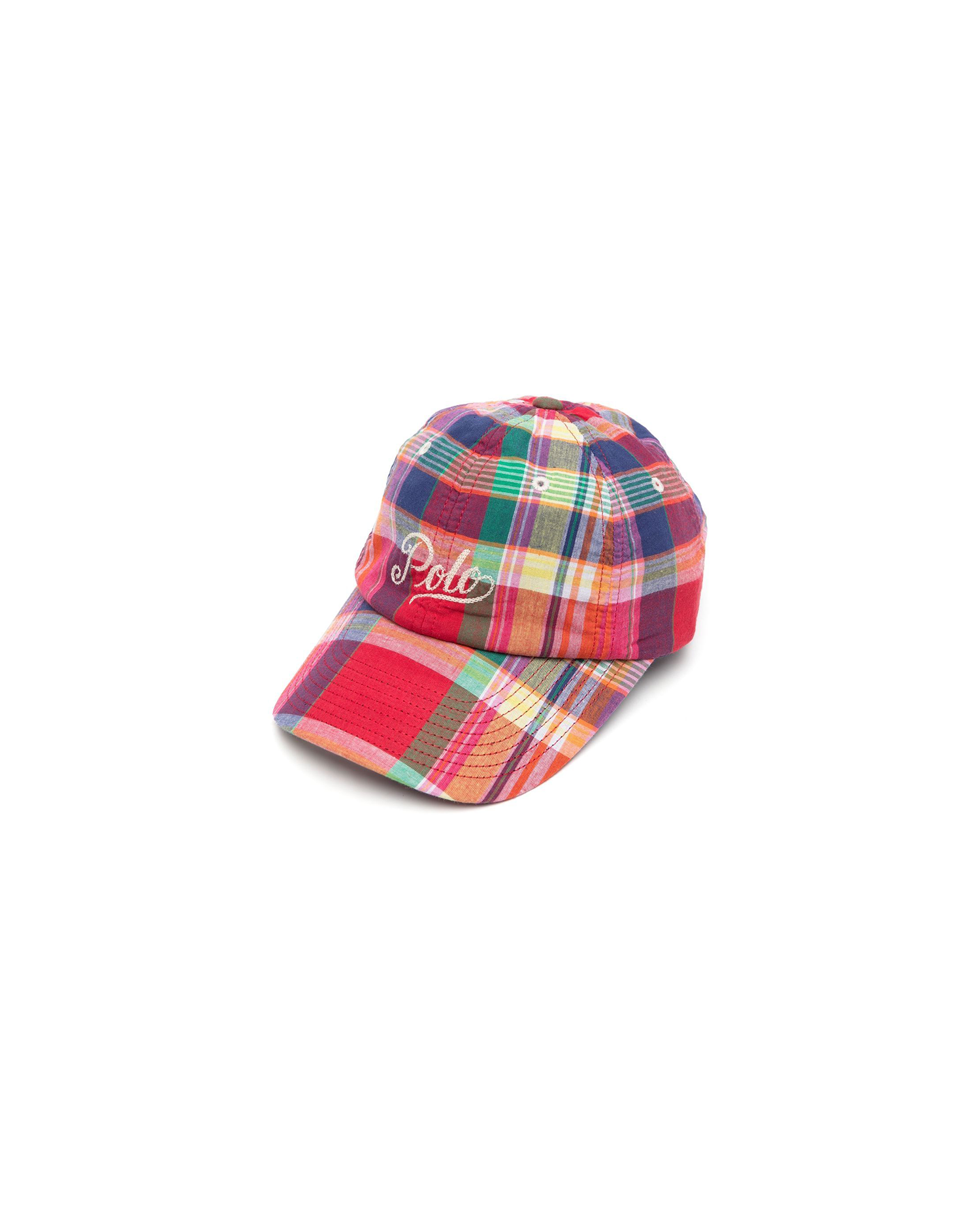 Plaid Script Logo Cap - Multi