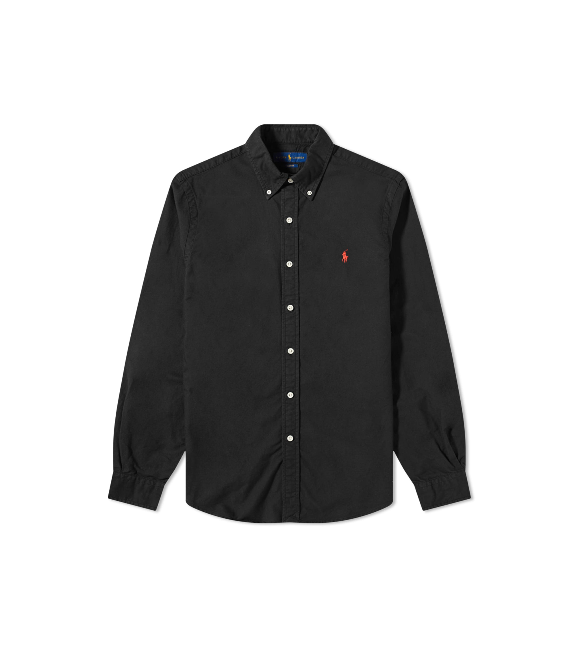 Woven Linen Button Up Shirt - Black