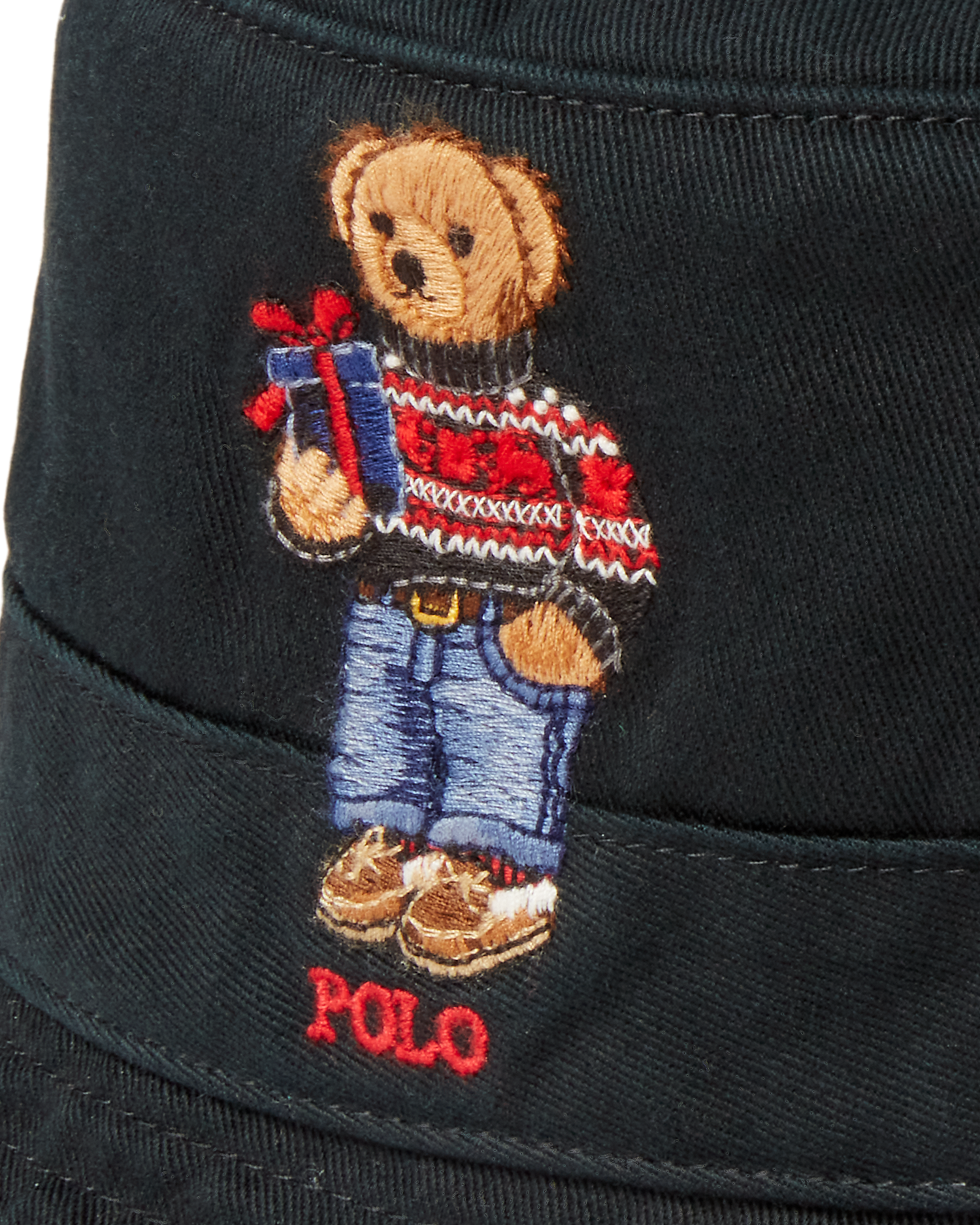 Polo Bear Twill Bucket Hat - Black