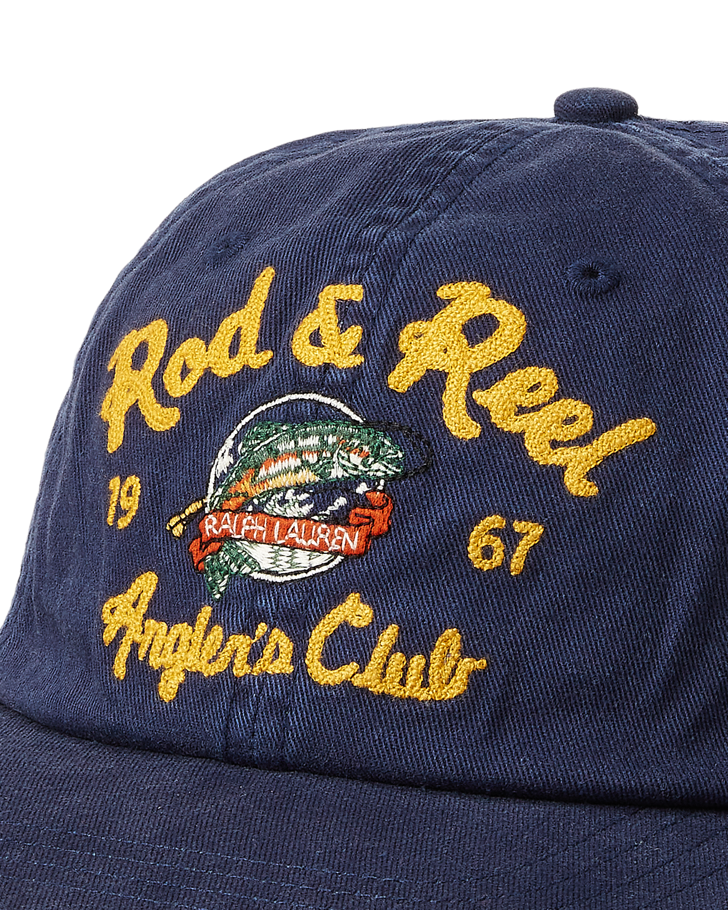 Embroidered Twill Ball Cap - Navy