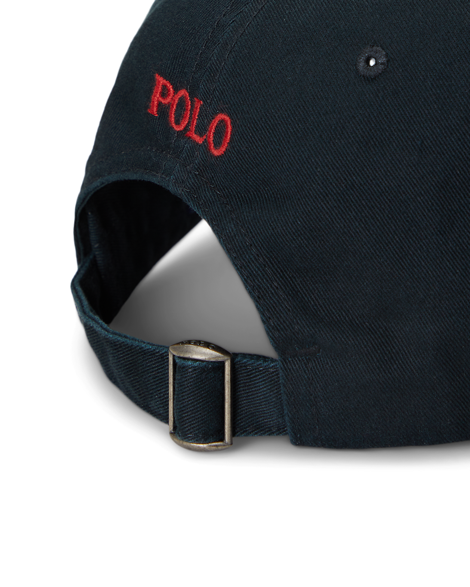 Embroidered Sports Cap - Black / Red