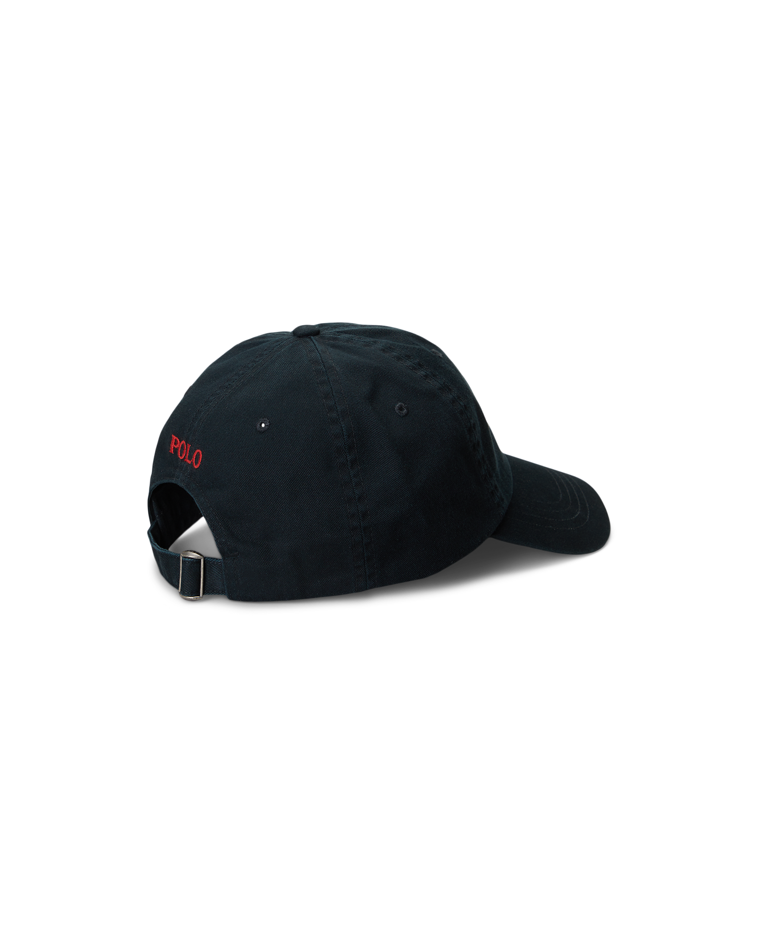 Embroidered Sports Cap - Black / Red