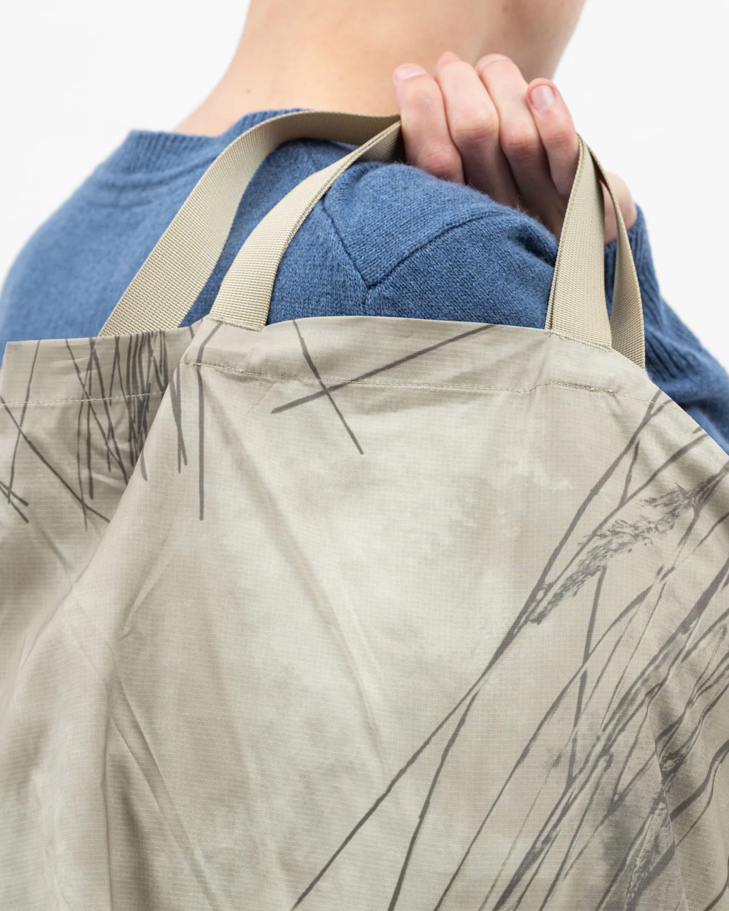 Print Technical Tote - Light Khaki