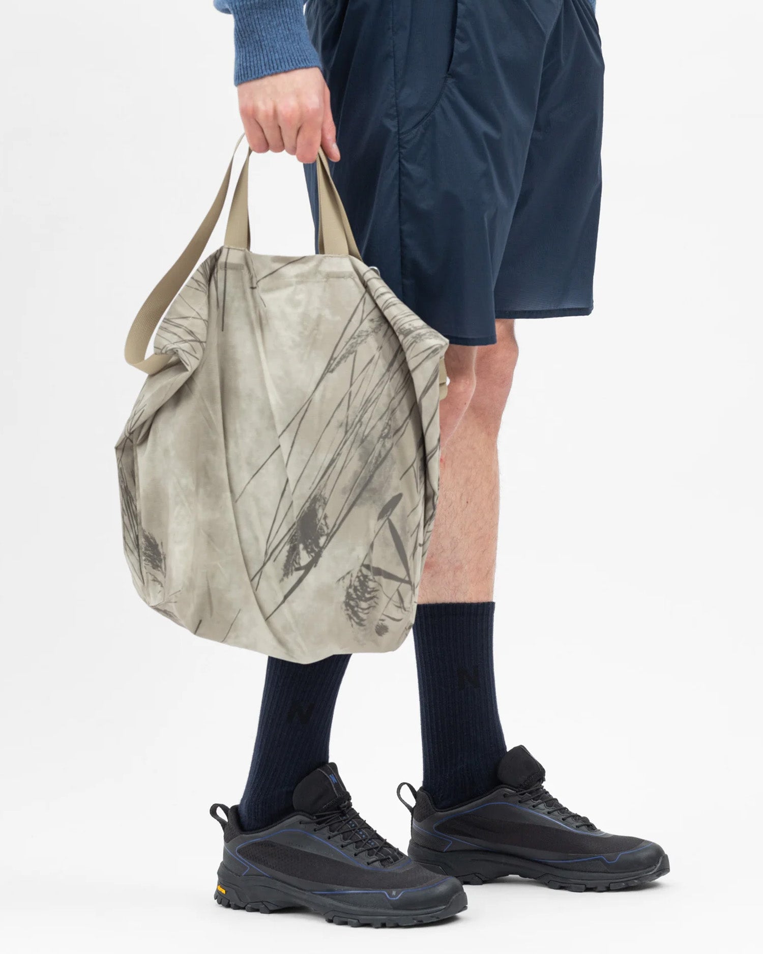 Print Technical Tote - Light Khaki