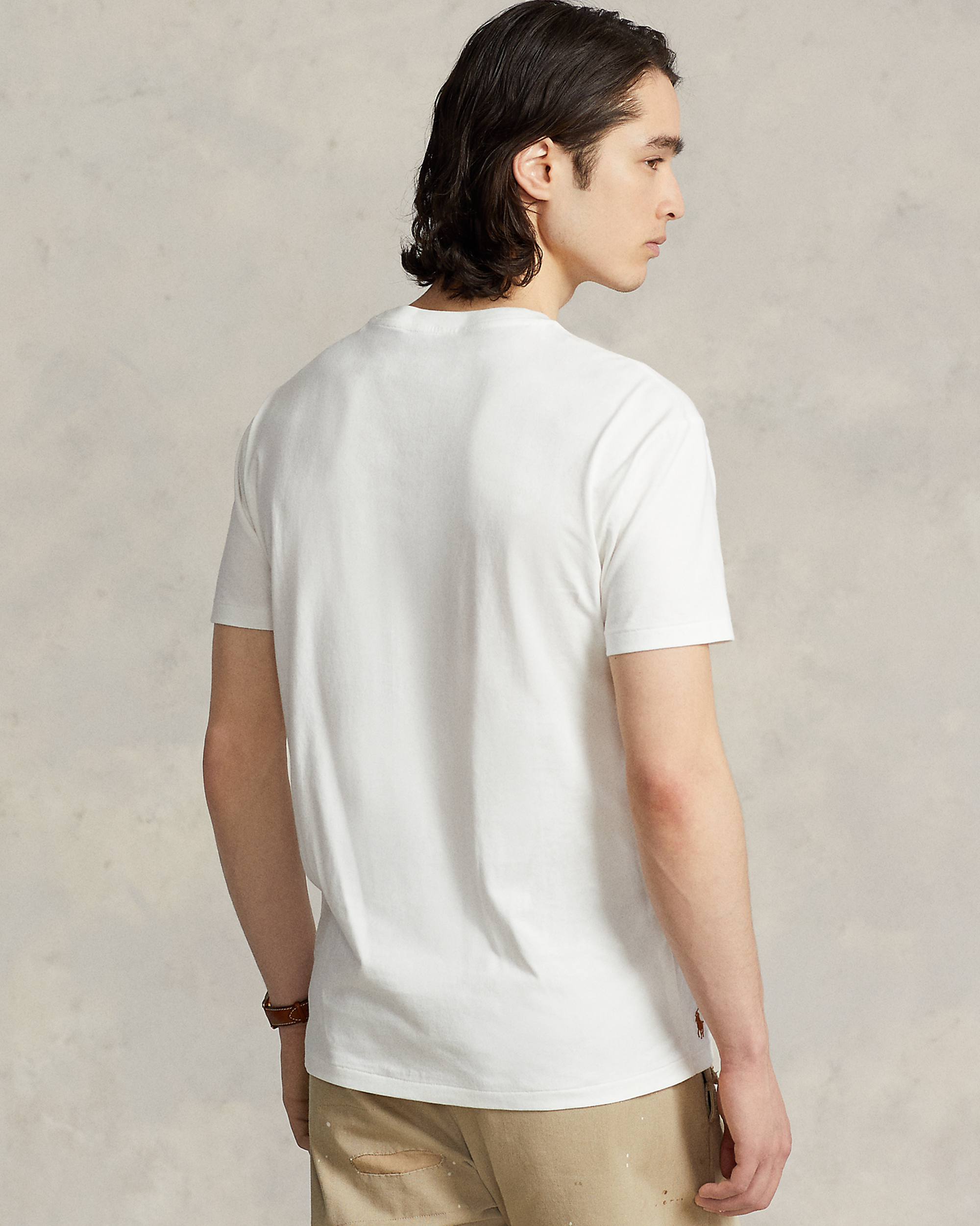 Classic Fit Logo Jersey T-Shirt - White