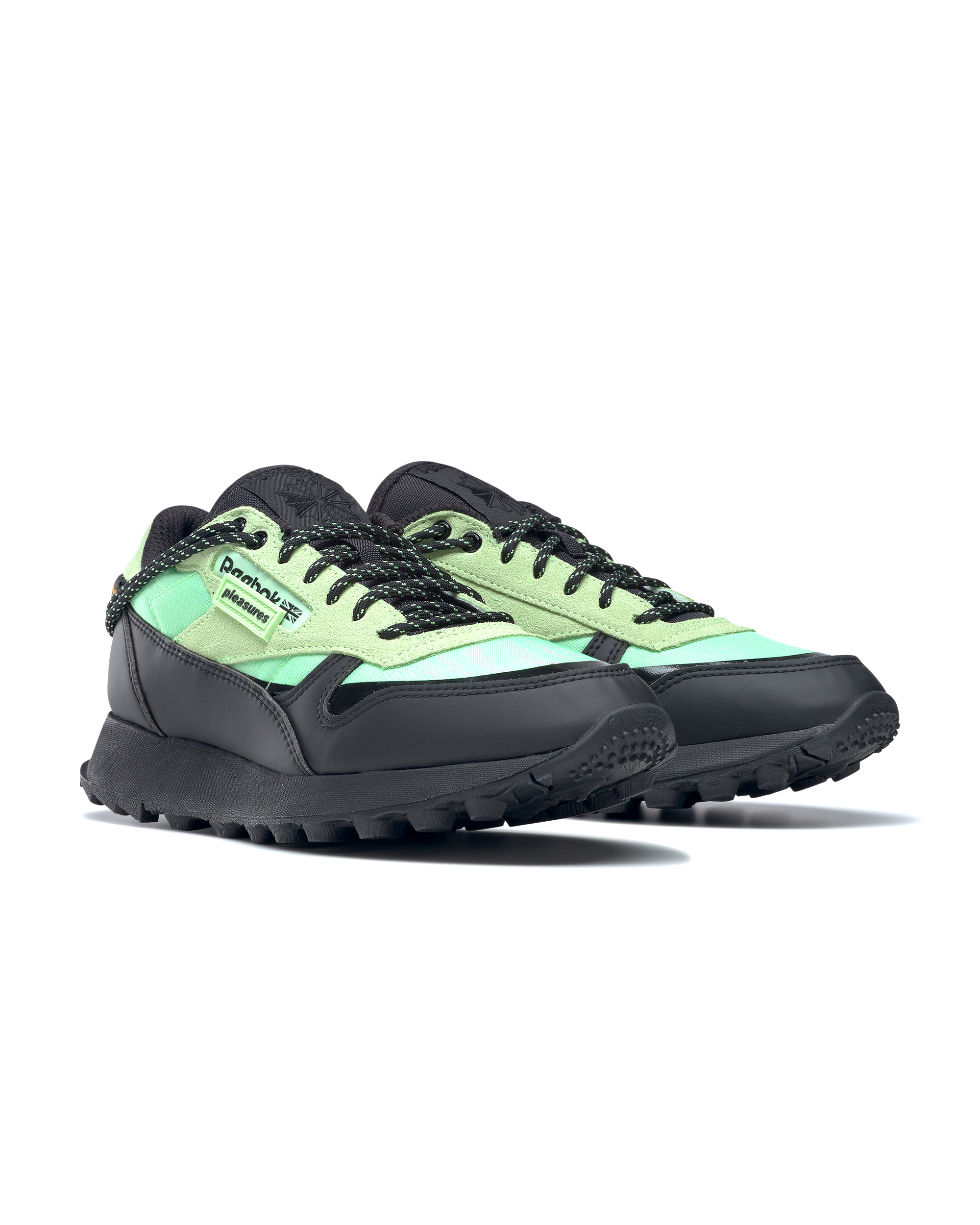 Pleasures CL Leather Trail - Neon Mint / Black