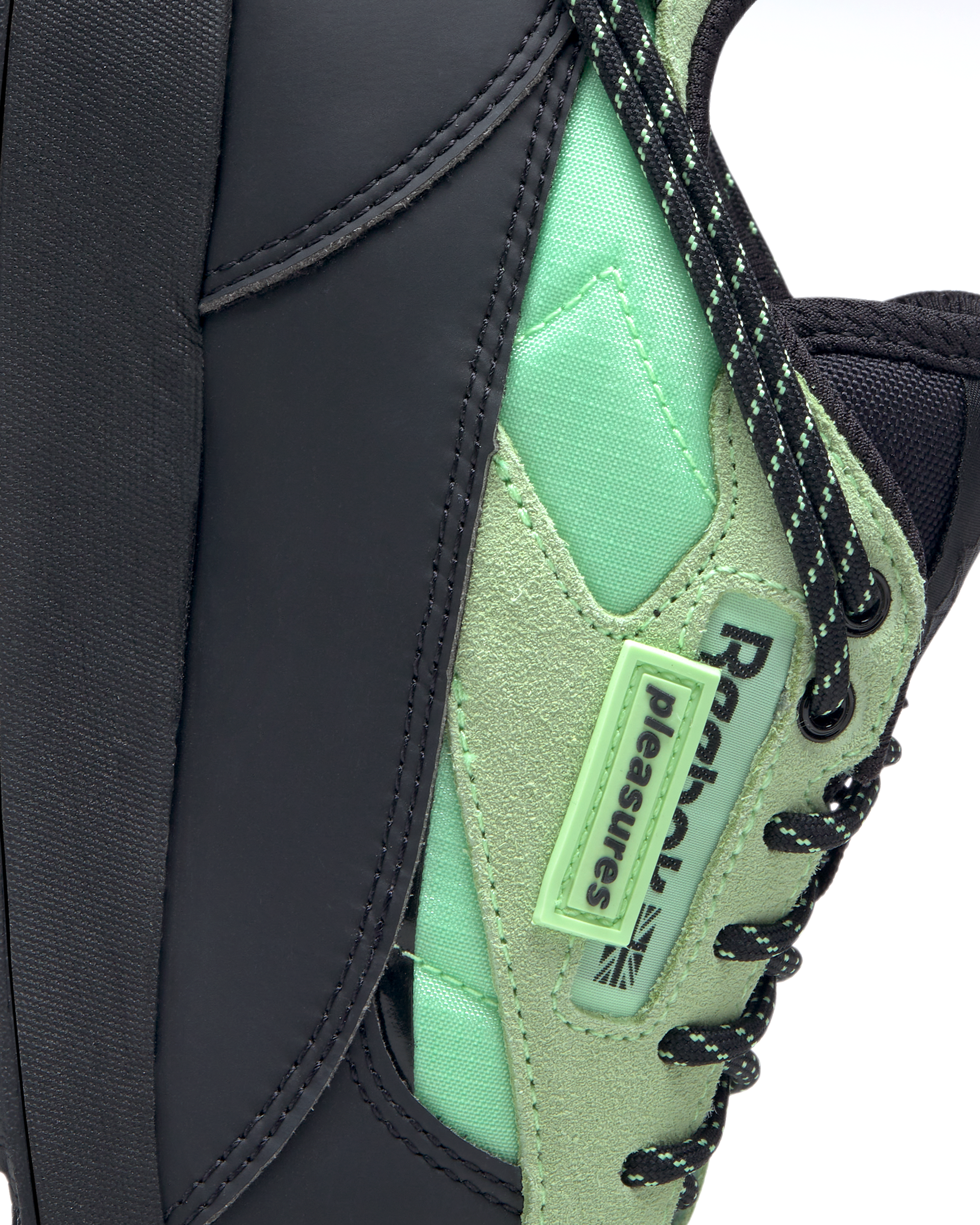 Pleasures CL Leather Trail - Neon Mint / Black