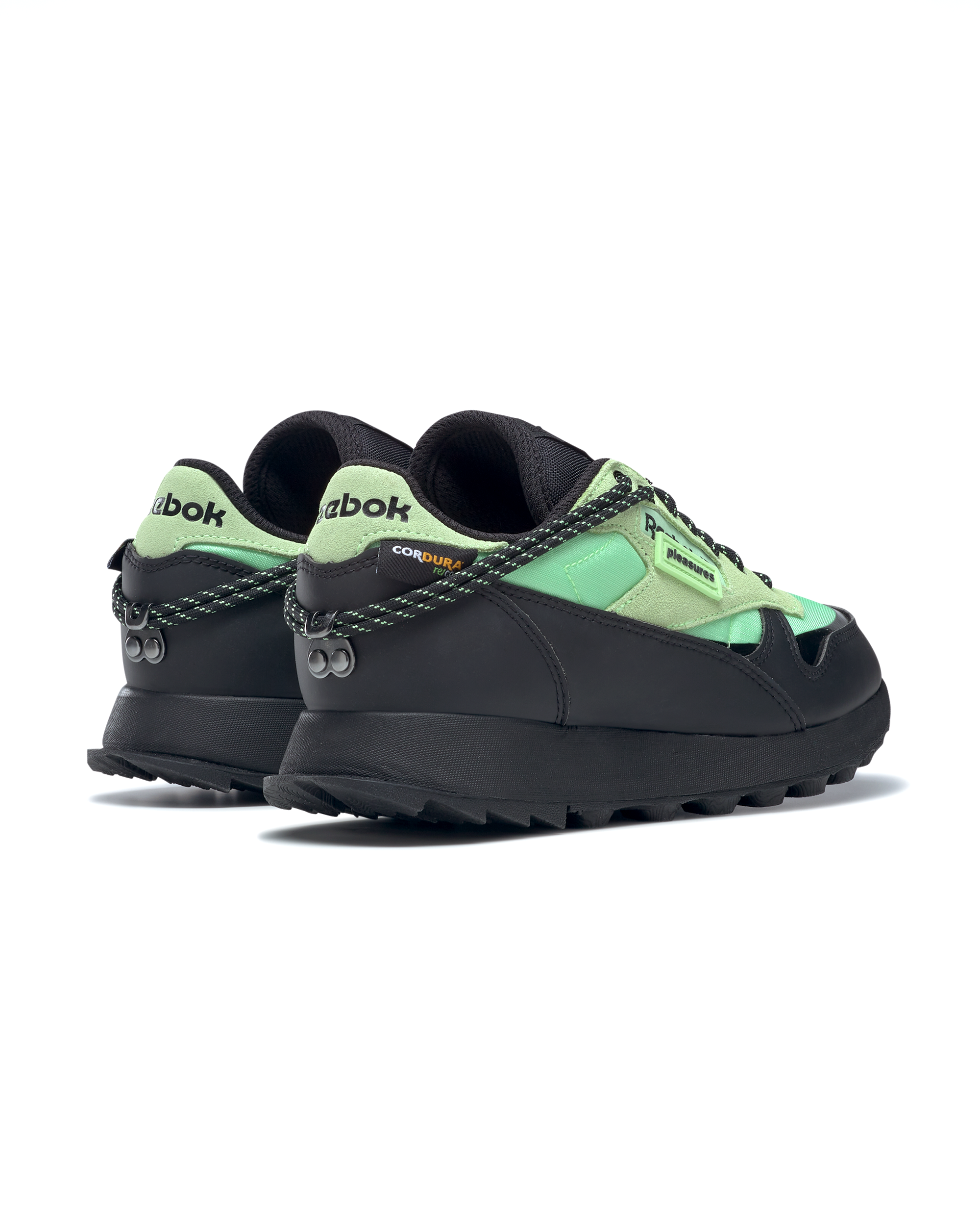 Pleasures CL Leather Trail - Neon Mint / Black