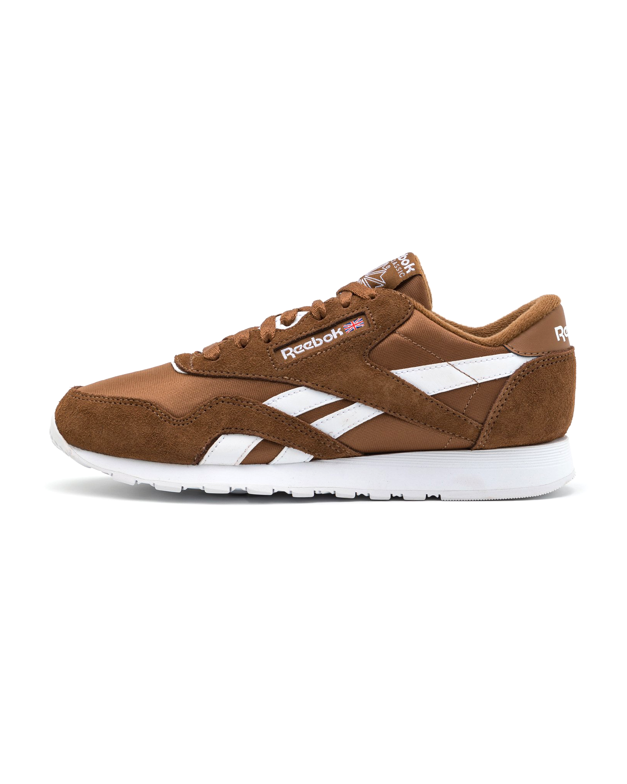 CL Nylon - White / Collegiate Brown