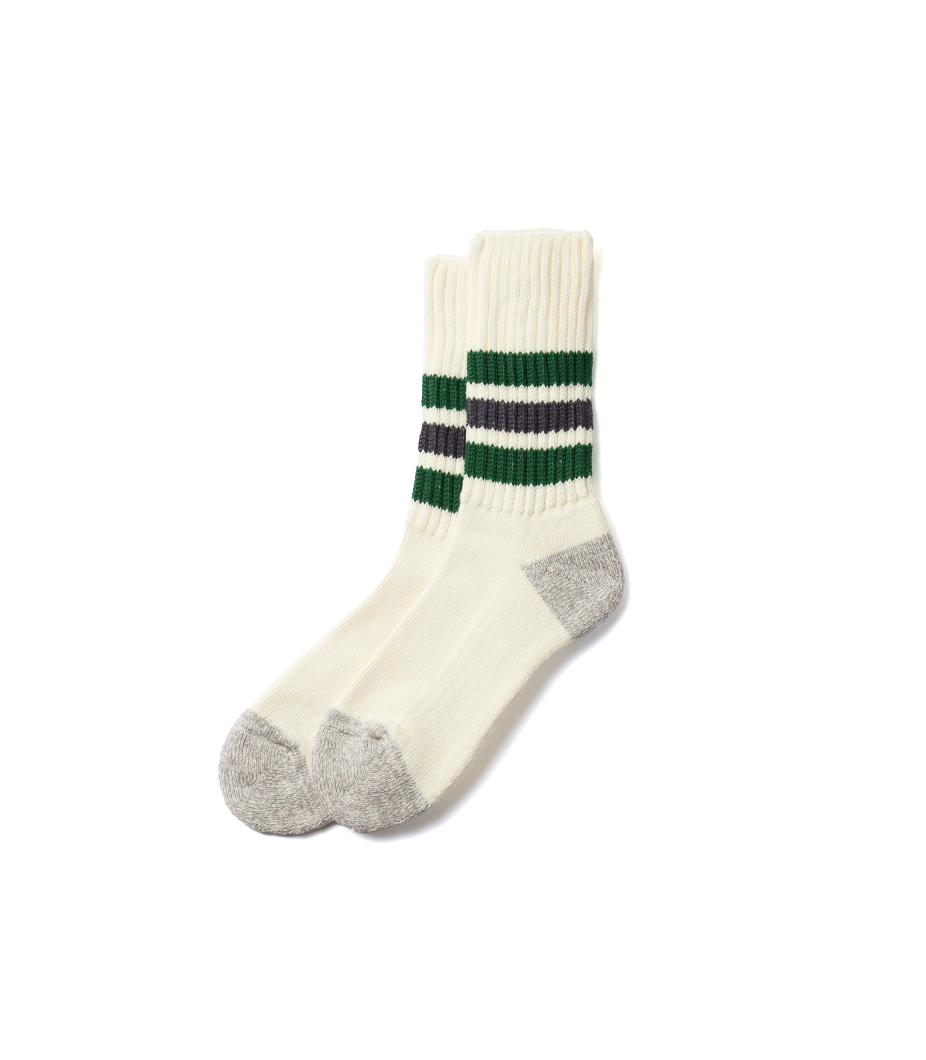 Coarse Ribbed Oldschool - Green / Charcoal