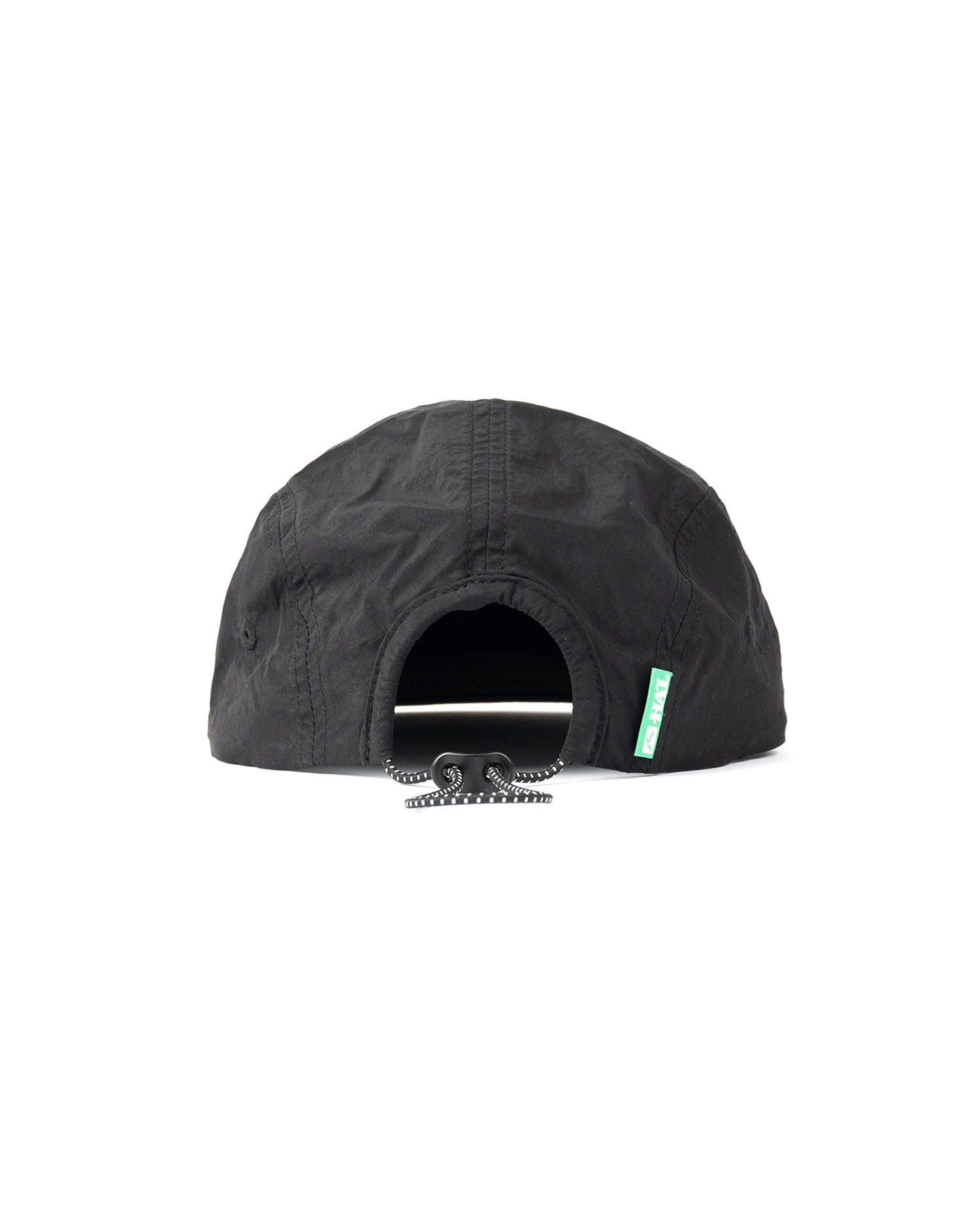Rusty Nylon 5-Panel Cap - Black
