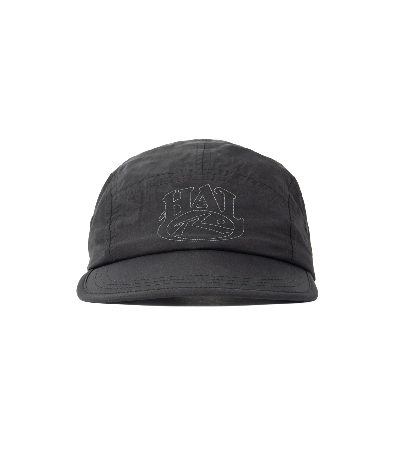 Rusty Nylon 5-Panel Cap - Black