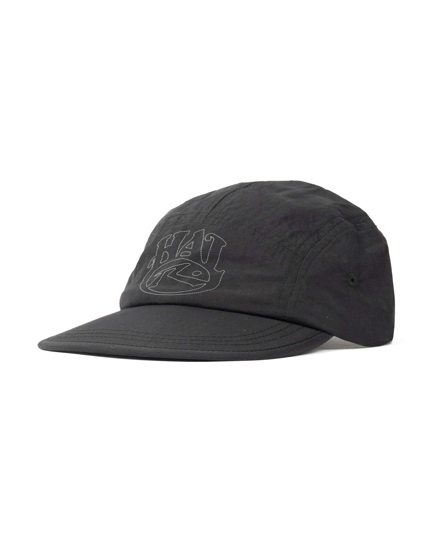 Rusty Nylon 5-Panel Cap - Black