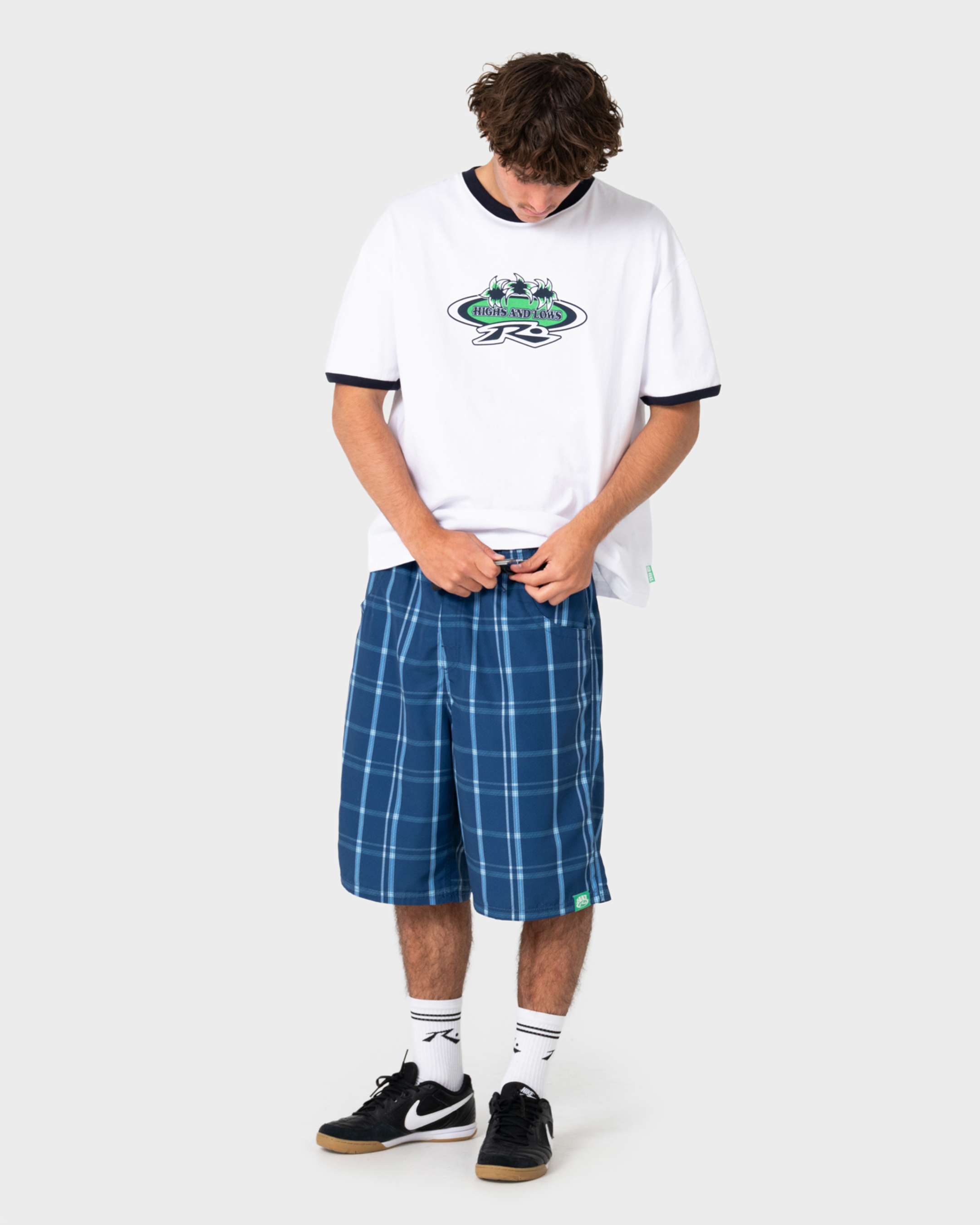 Rusty Coastal Clash Ringer T-Shirt - White