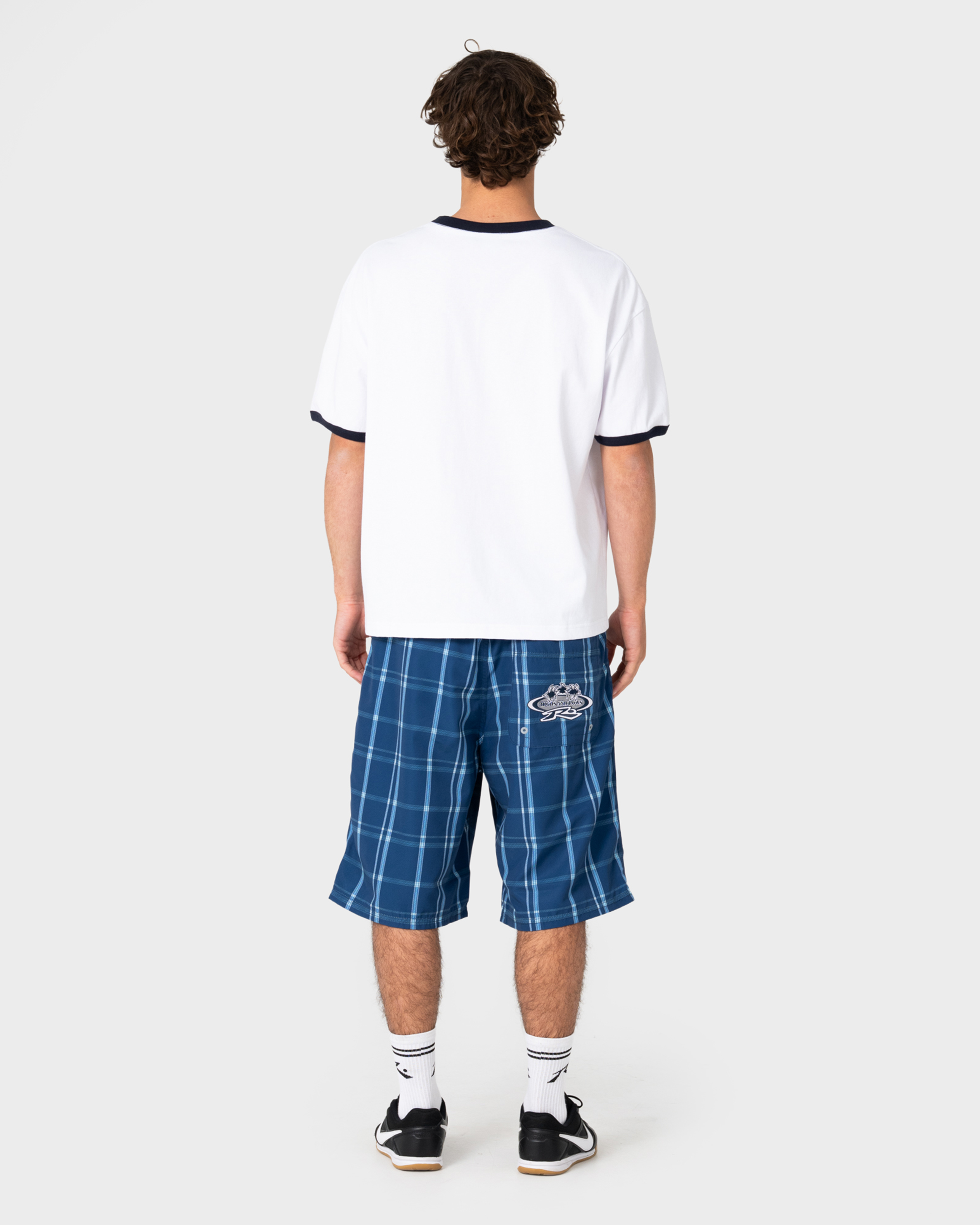 Rusty Coastal Clash Ringer T-Shirt - White