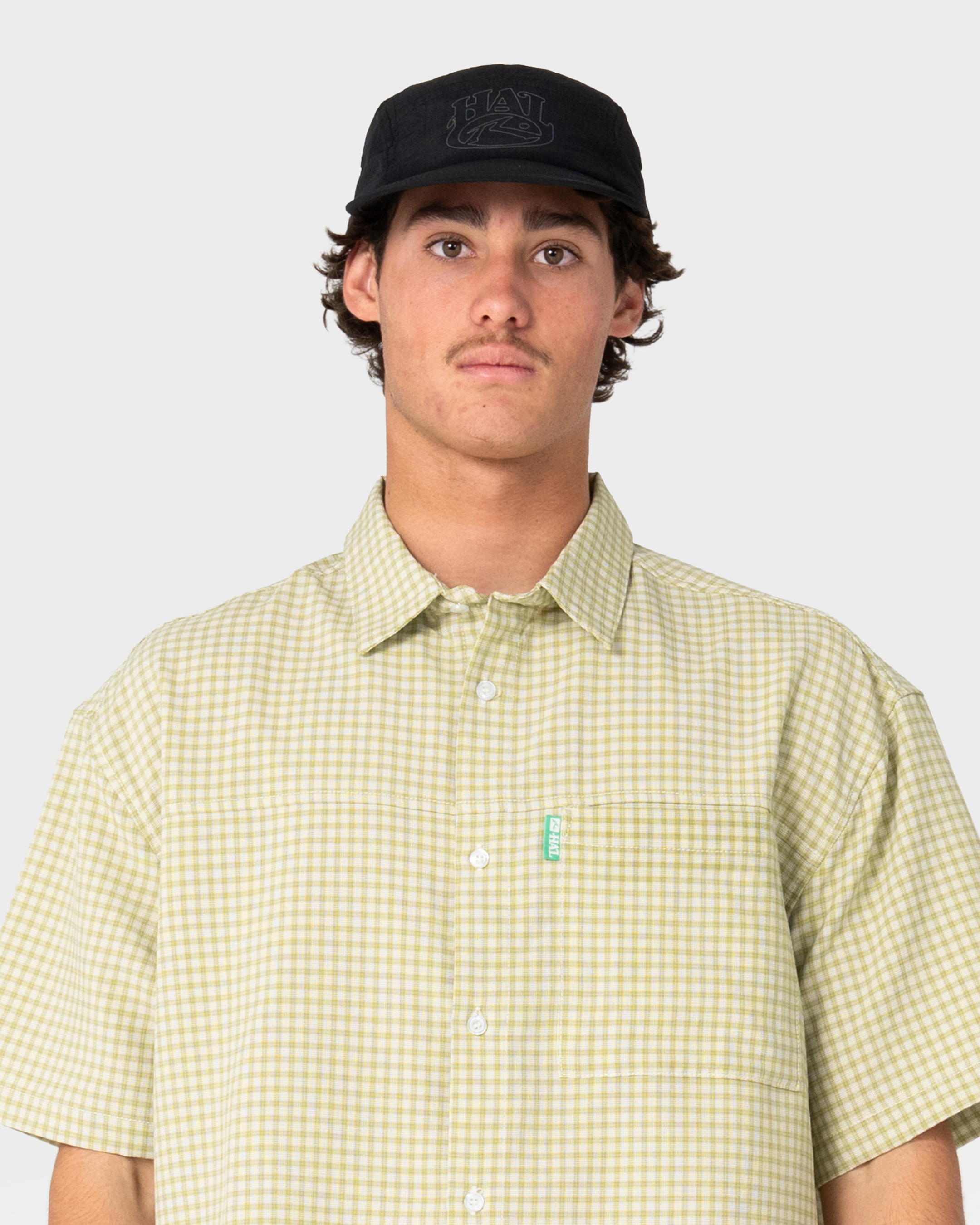 Rusty Nylon 5-Panel Cap - Black