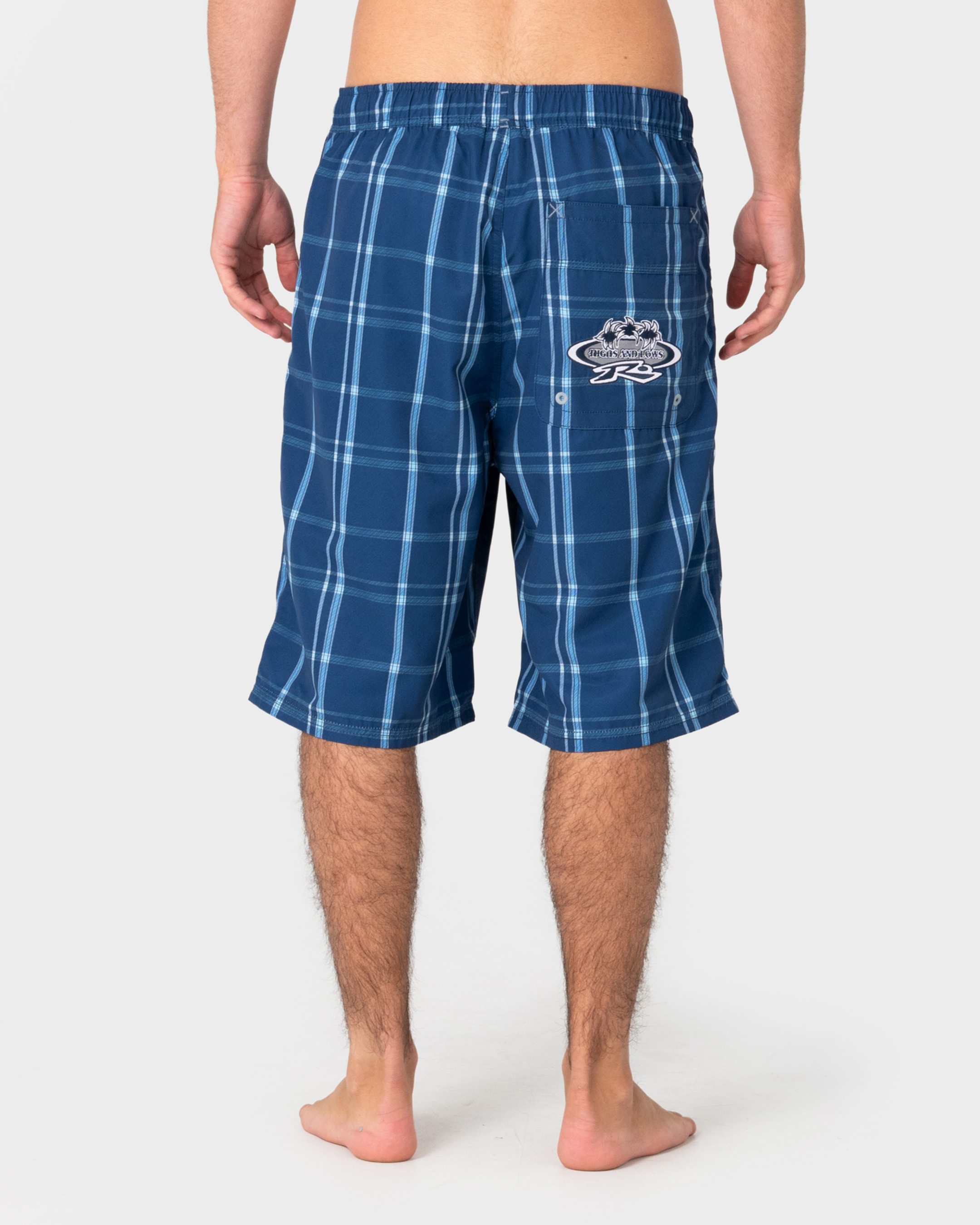 Rusty Big Manu Elastic Waist Boardshort - Dark Blue