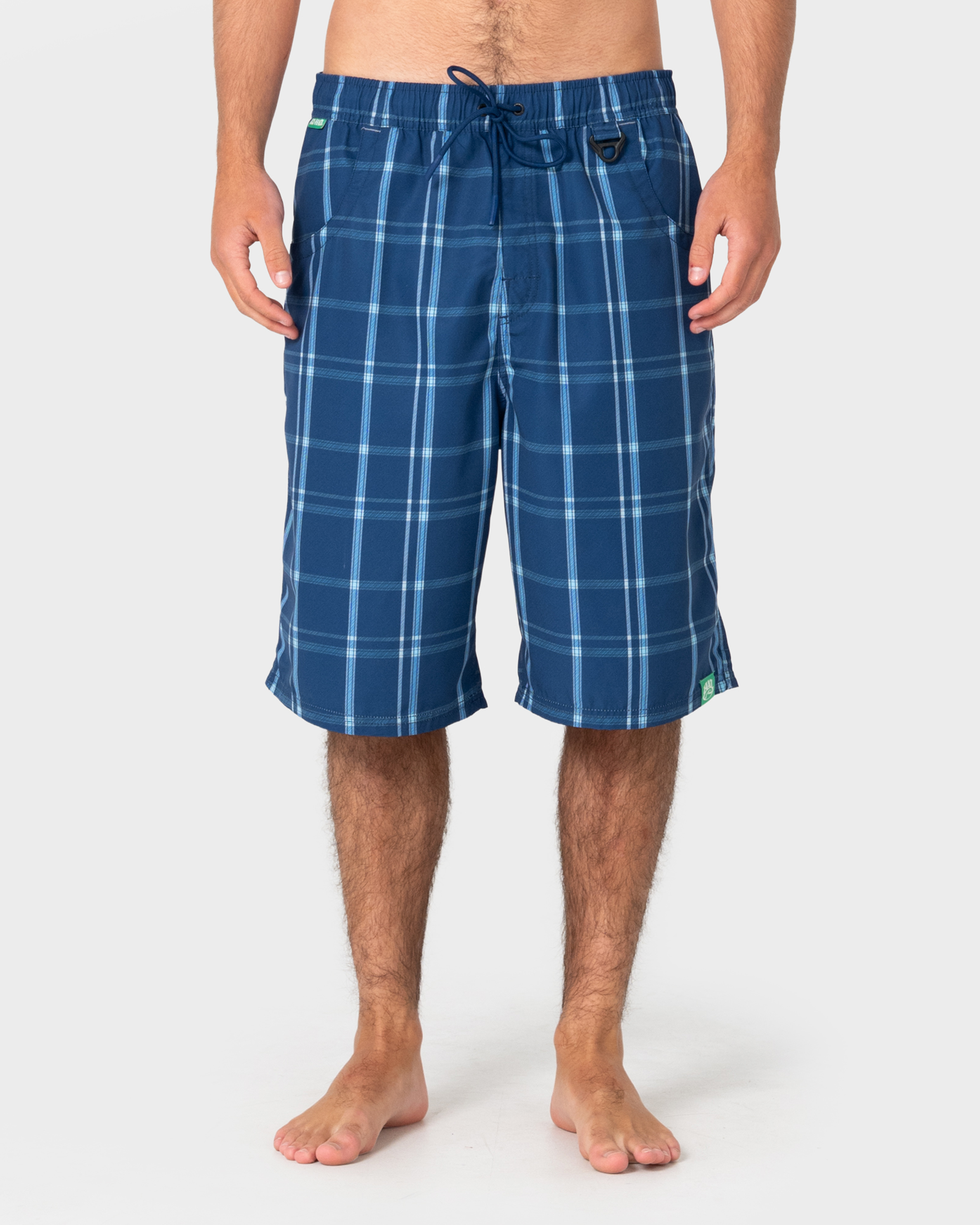 Rusty Big Manu Elastic Waist Boardshort - Dark Blue