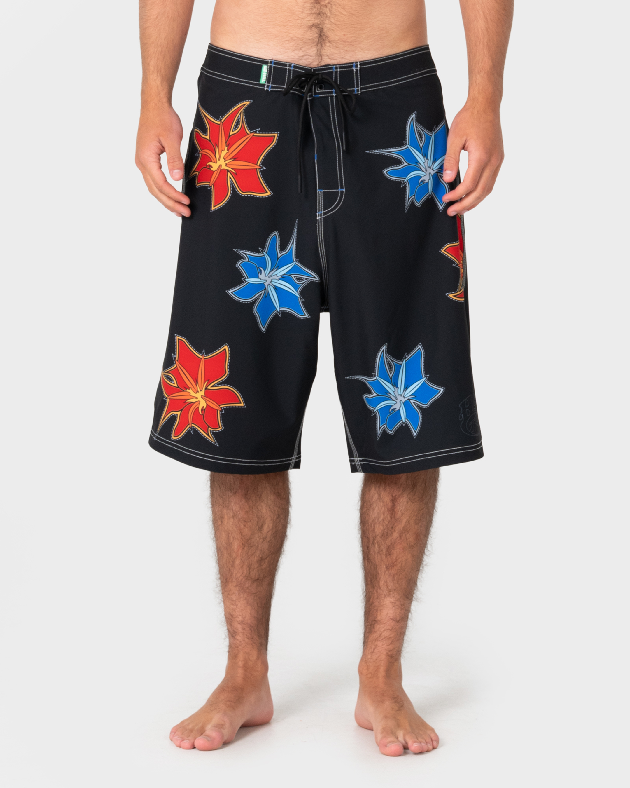 Rusty Pickya Pill Fixed Waist Boardshort - Black
