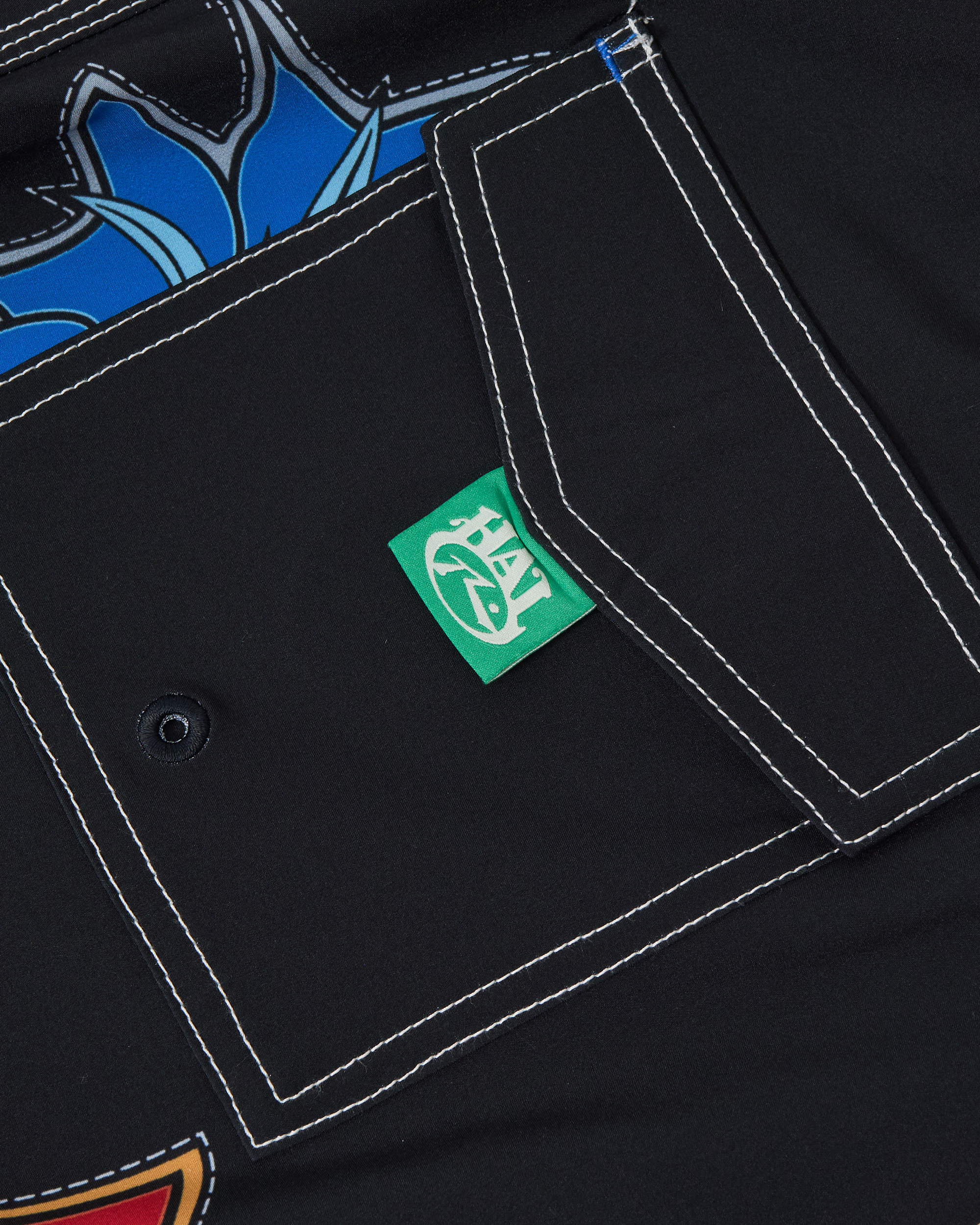 Rusty Pickya Pill Fixed Waist Boardshort - Black