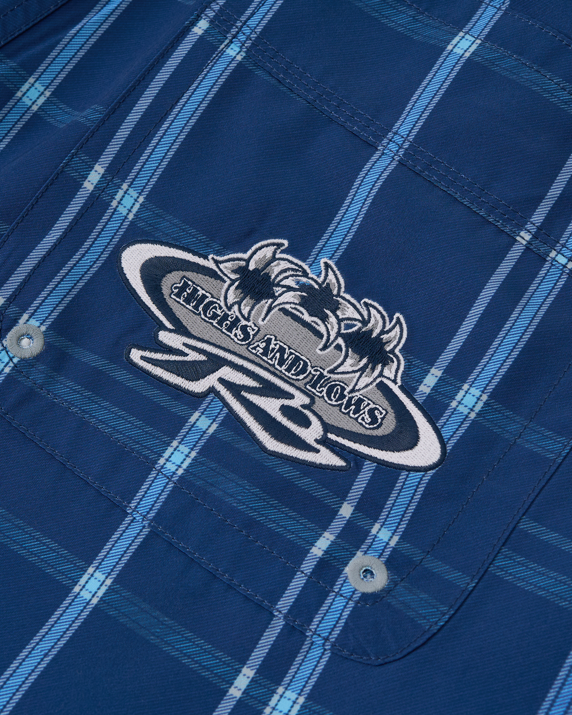 Rusty Big Manu Elastic Waist Boardshort - Dark Blue