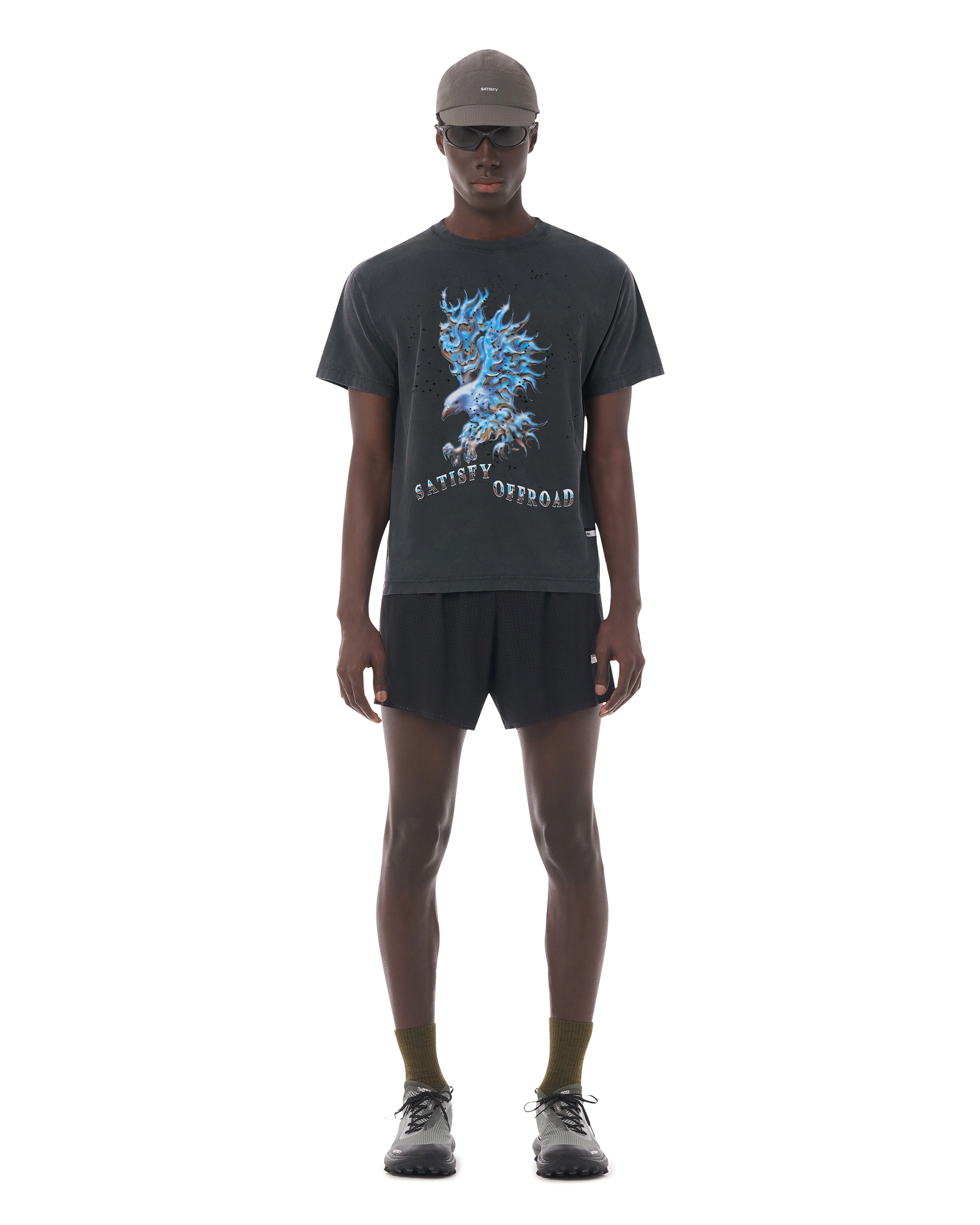 Eagle MothTech T-Shirt - Aged Black