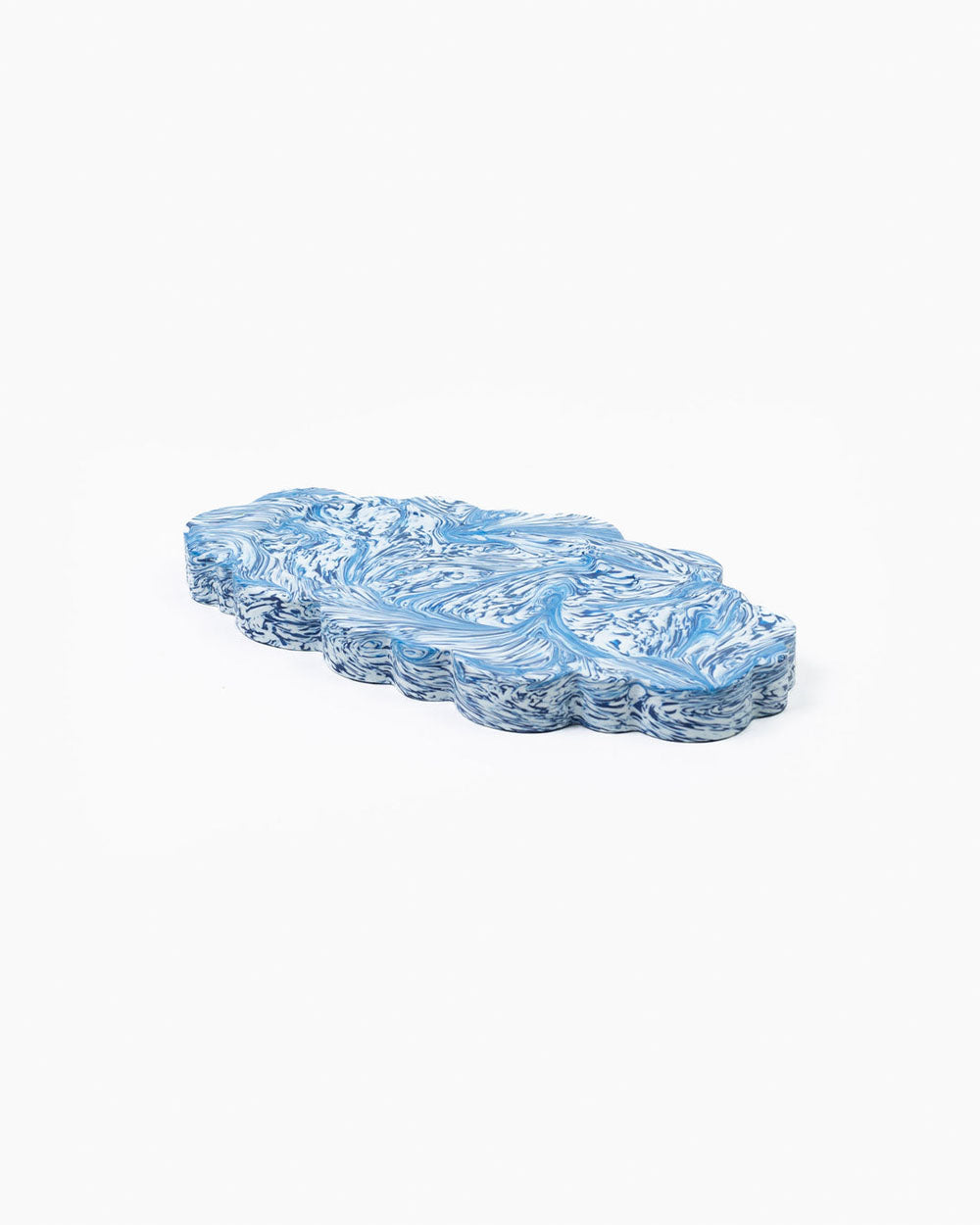 Clouded Desk Tray-Blue