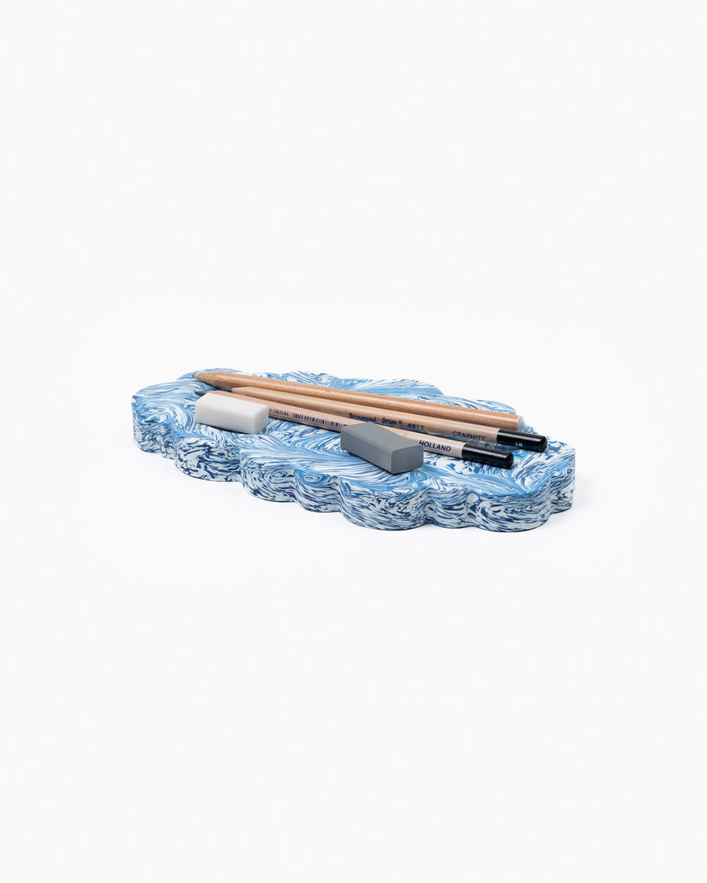 Clouded Desk Tray-Blue