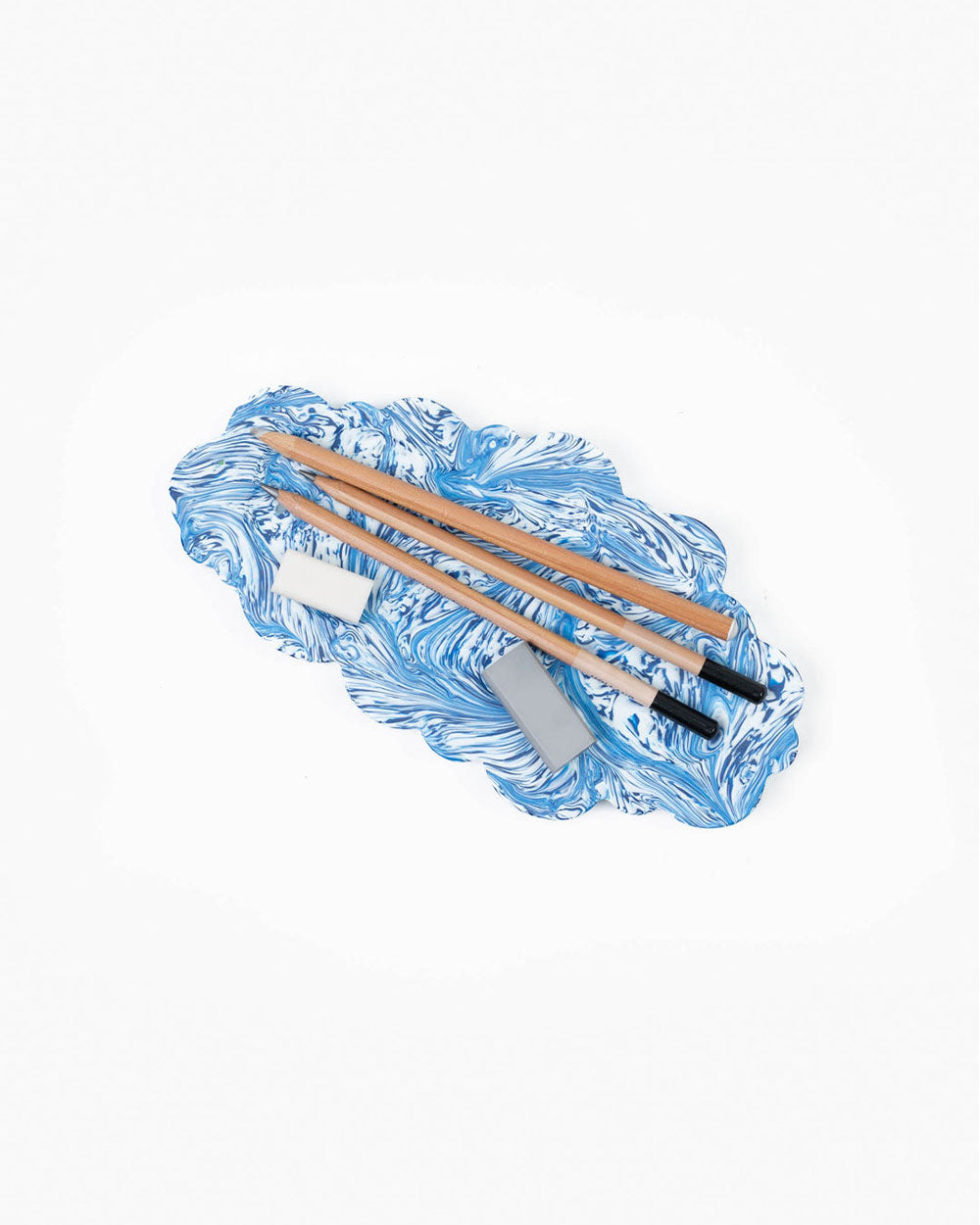 Clouded Desk Tray-Blue