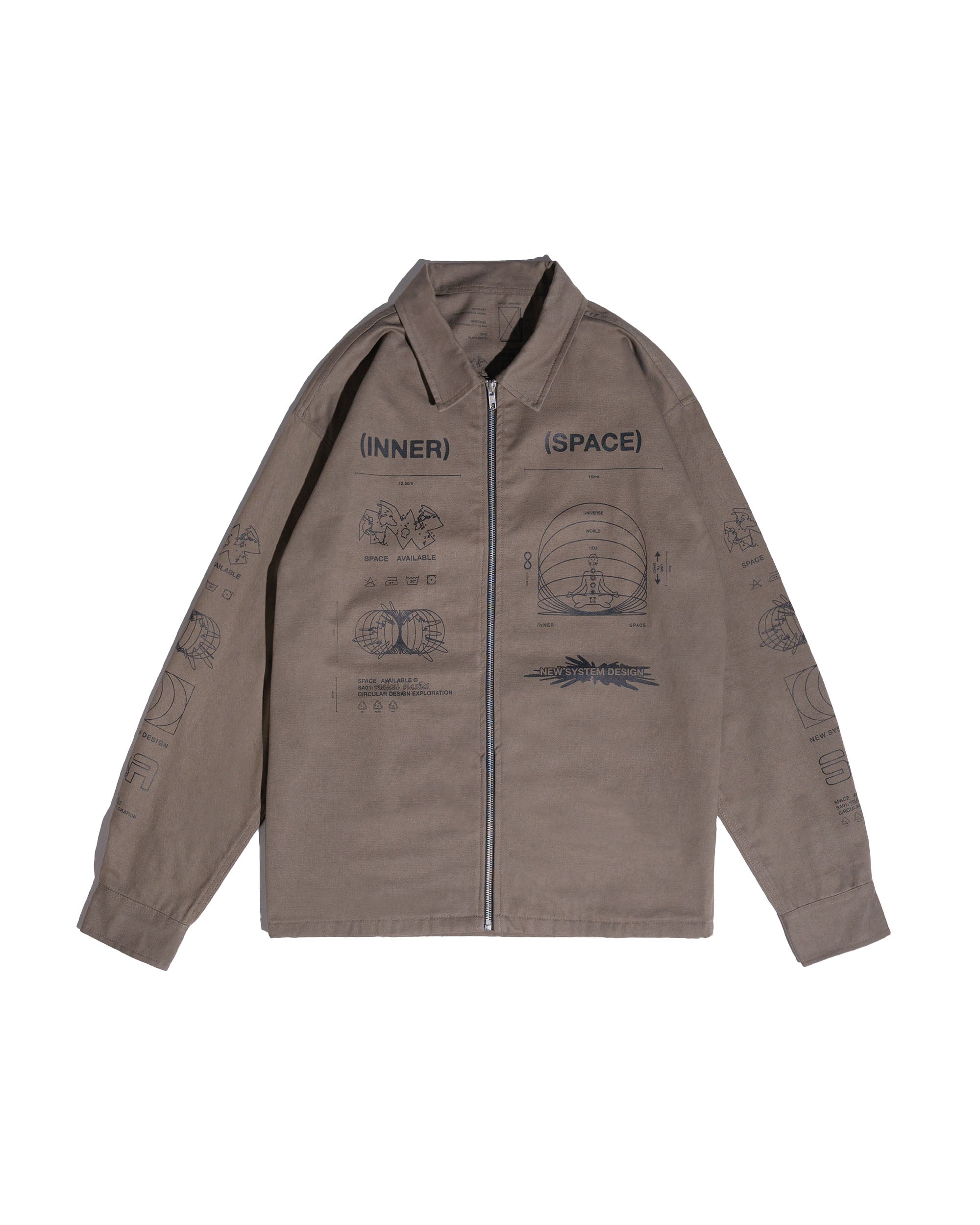 Inner Space Plant Jacket-Grey