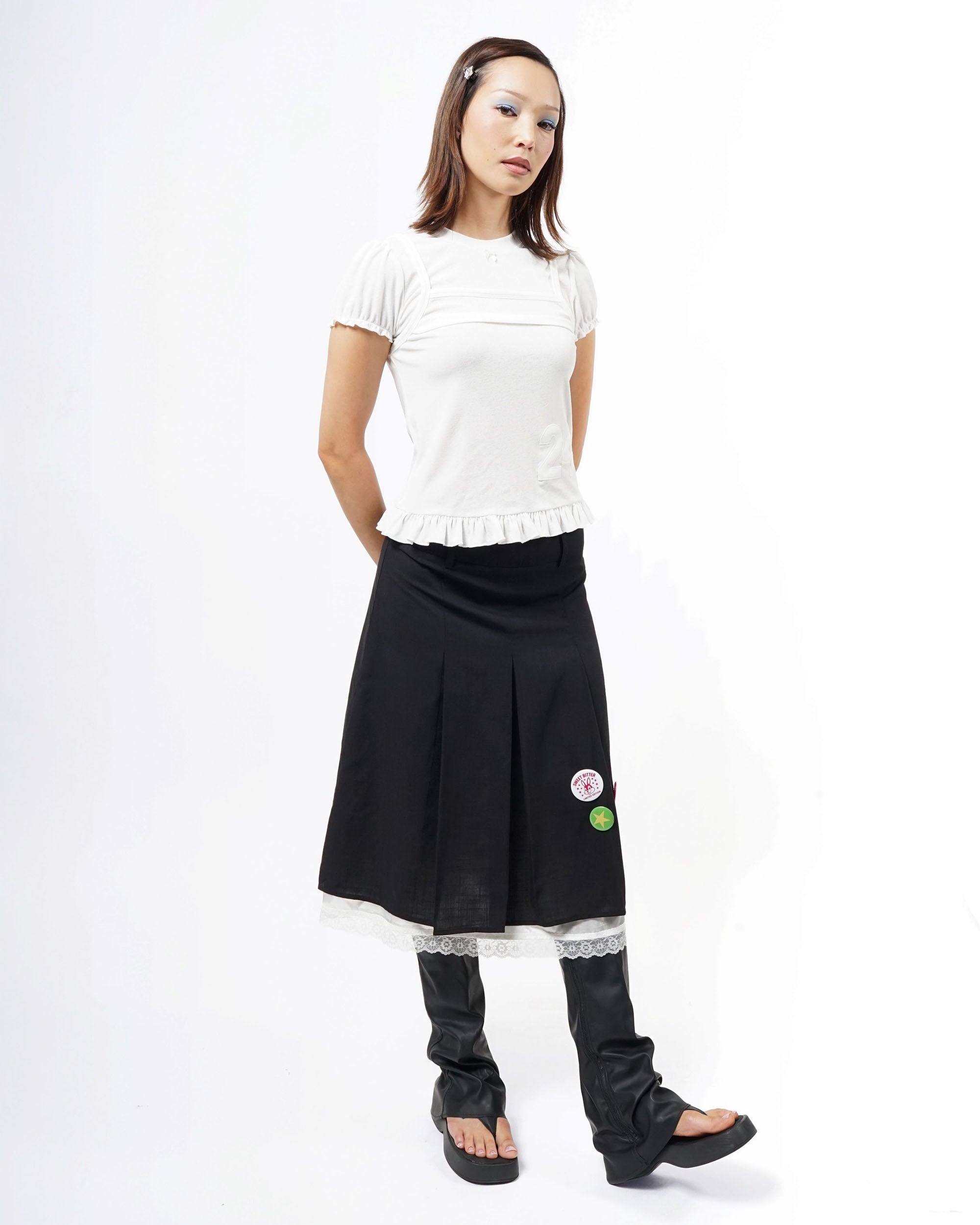 My Lucky Number Top - White