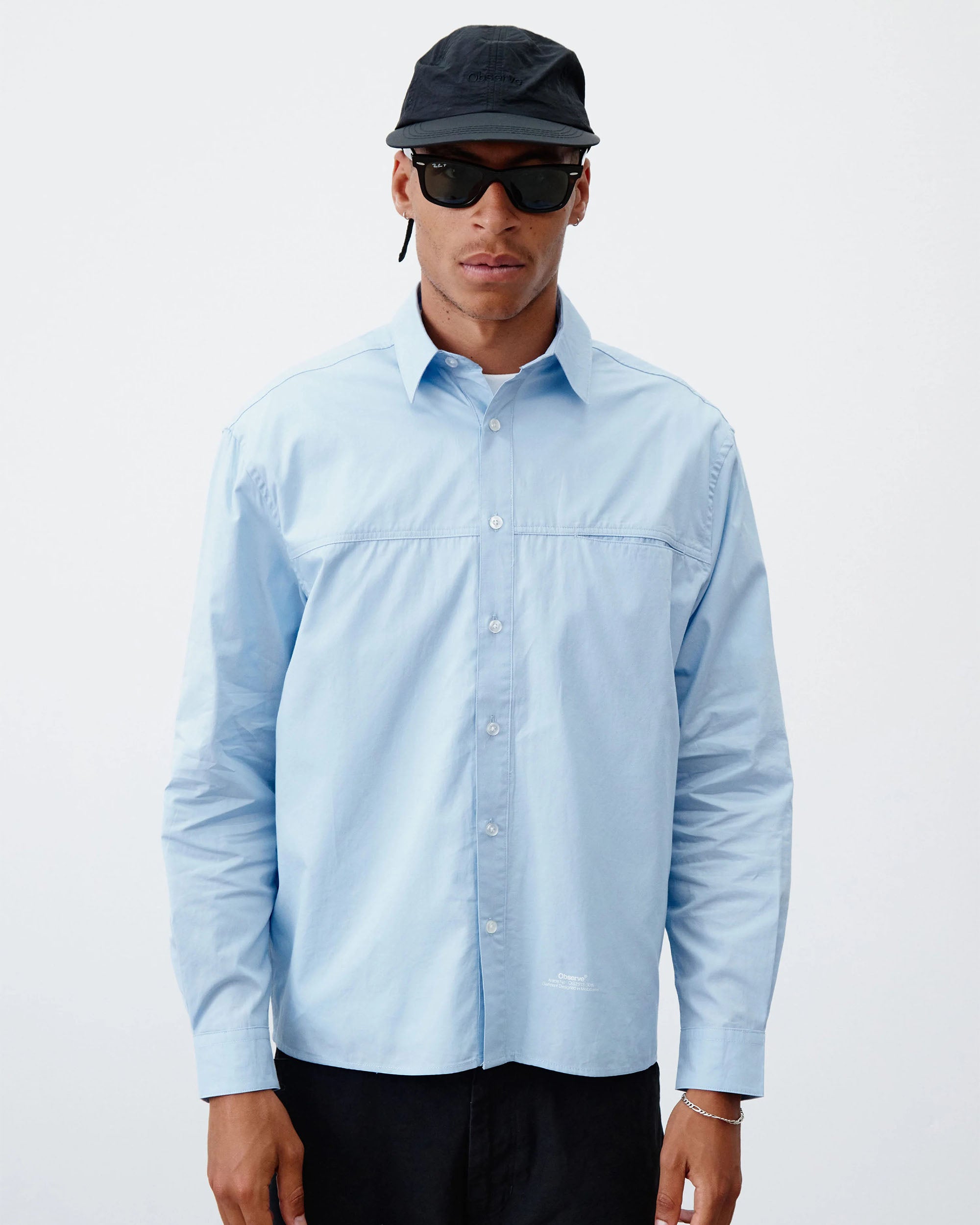 Poplin Loop Shirt - Blue