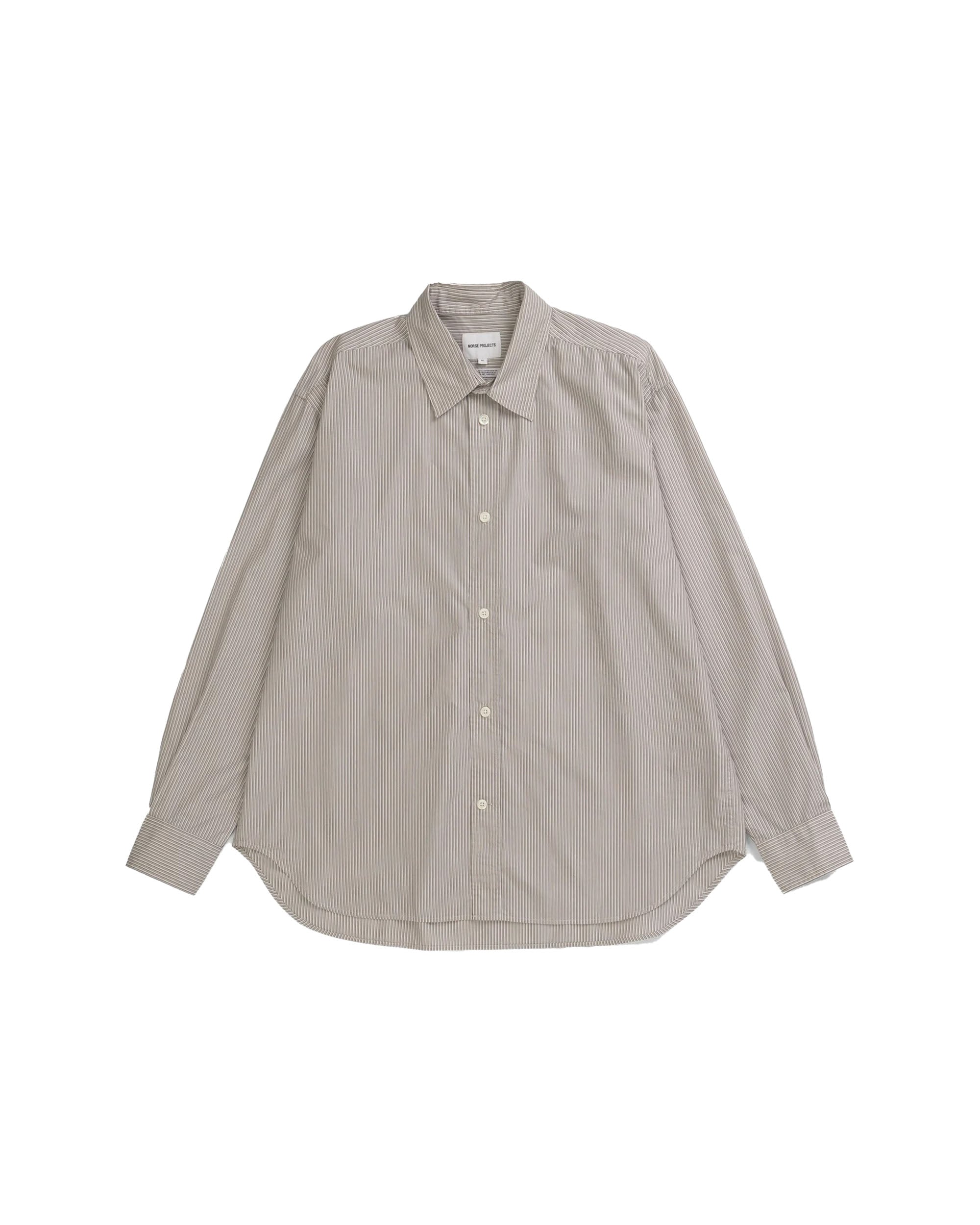Espevik Fine Oversized L/S Shirt - Walnut