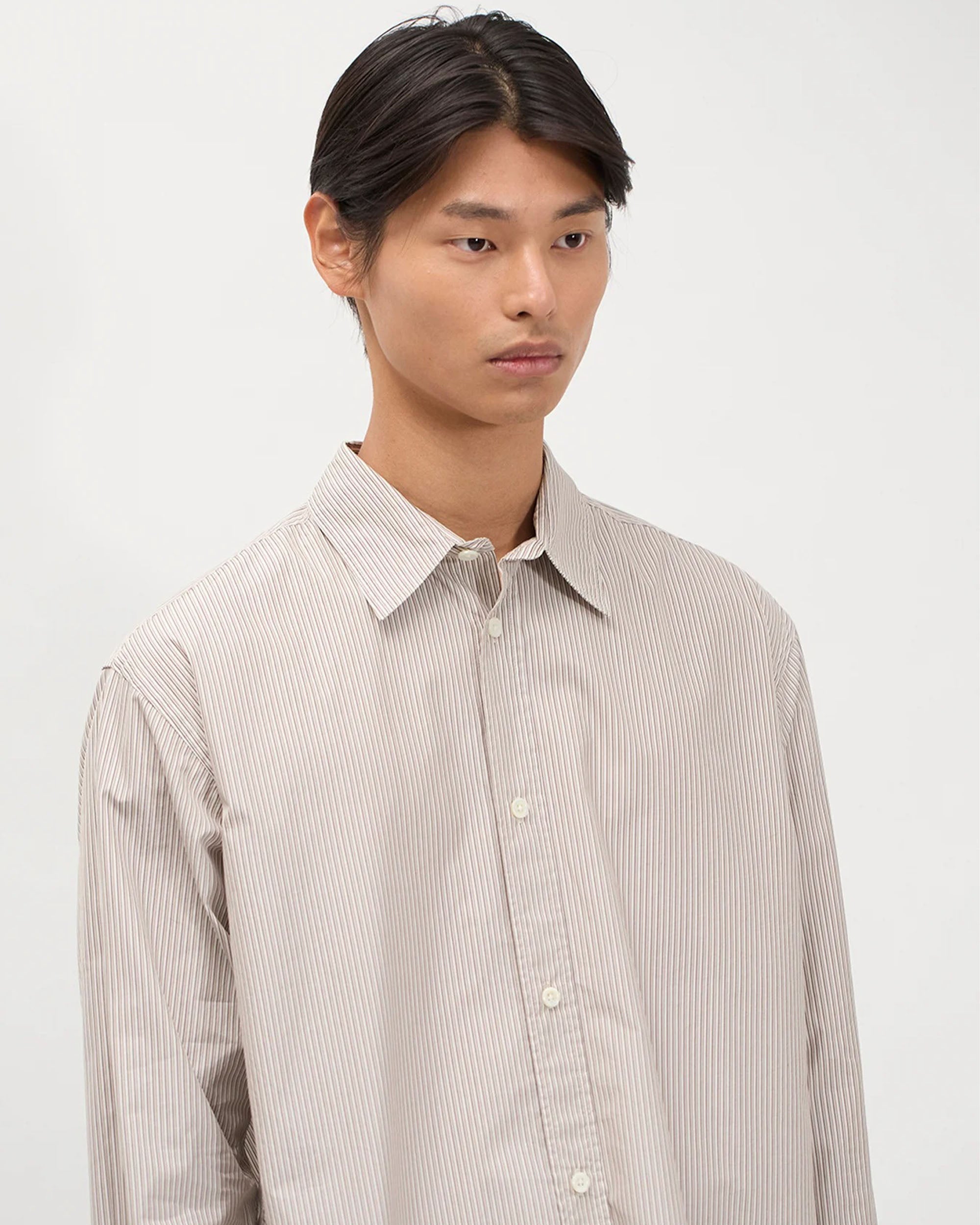 Espevik Fine Oversized L/S Shirt - Walnut