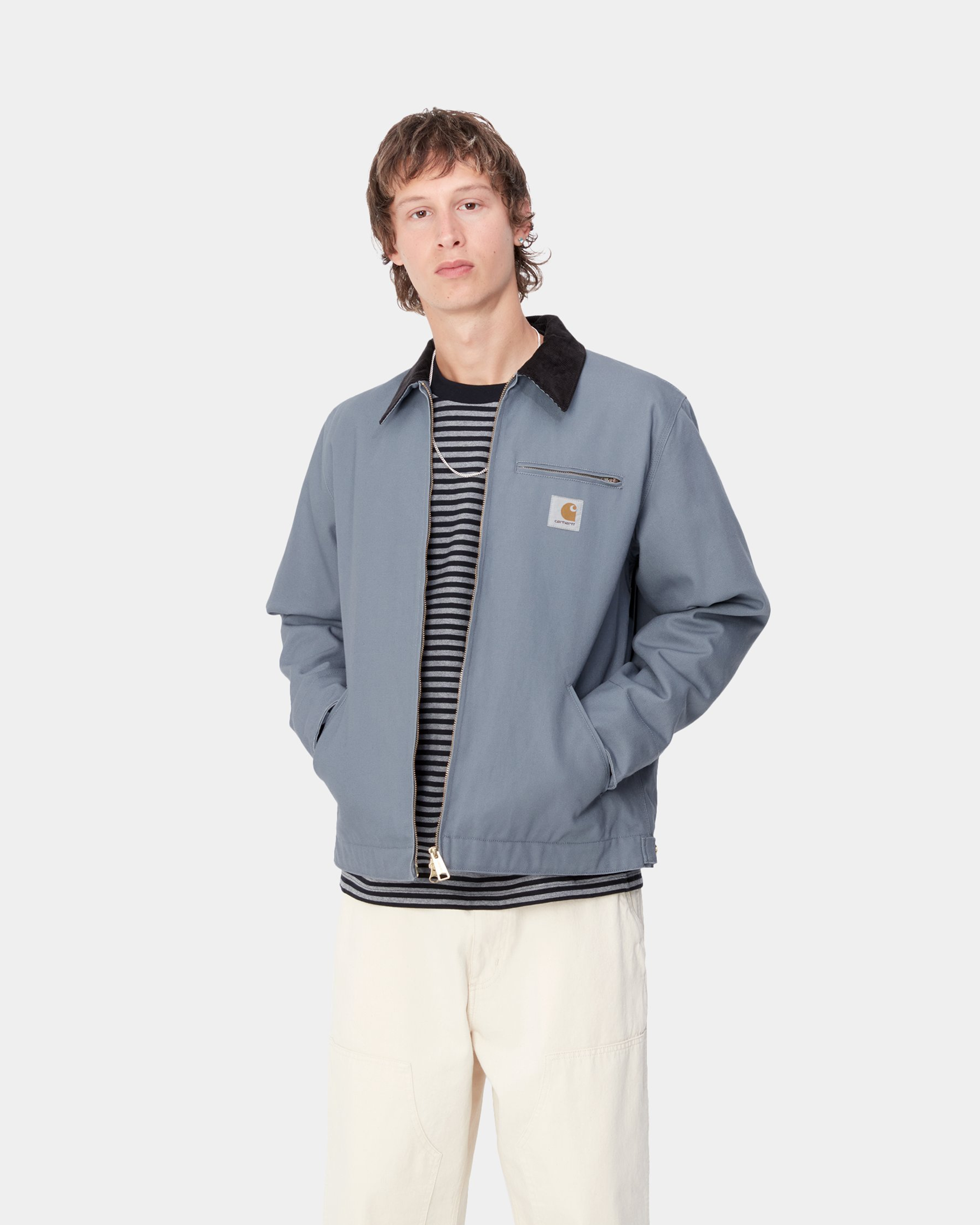 Detroit Jacket - Dove Grey / Black