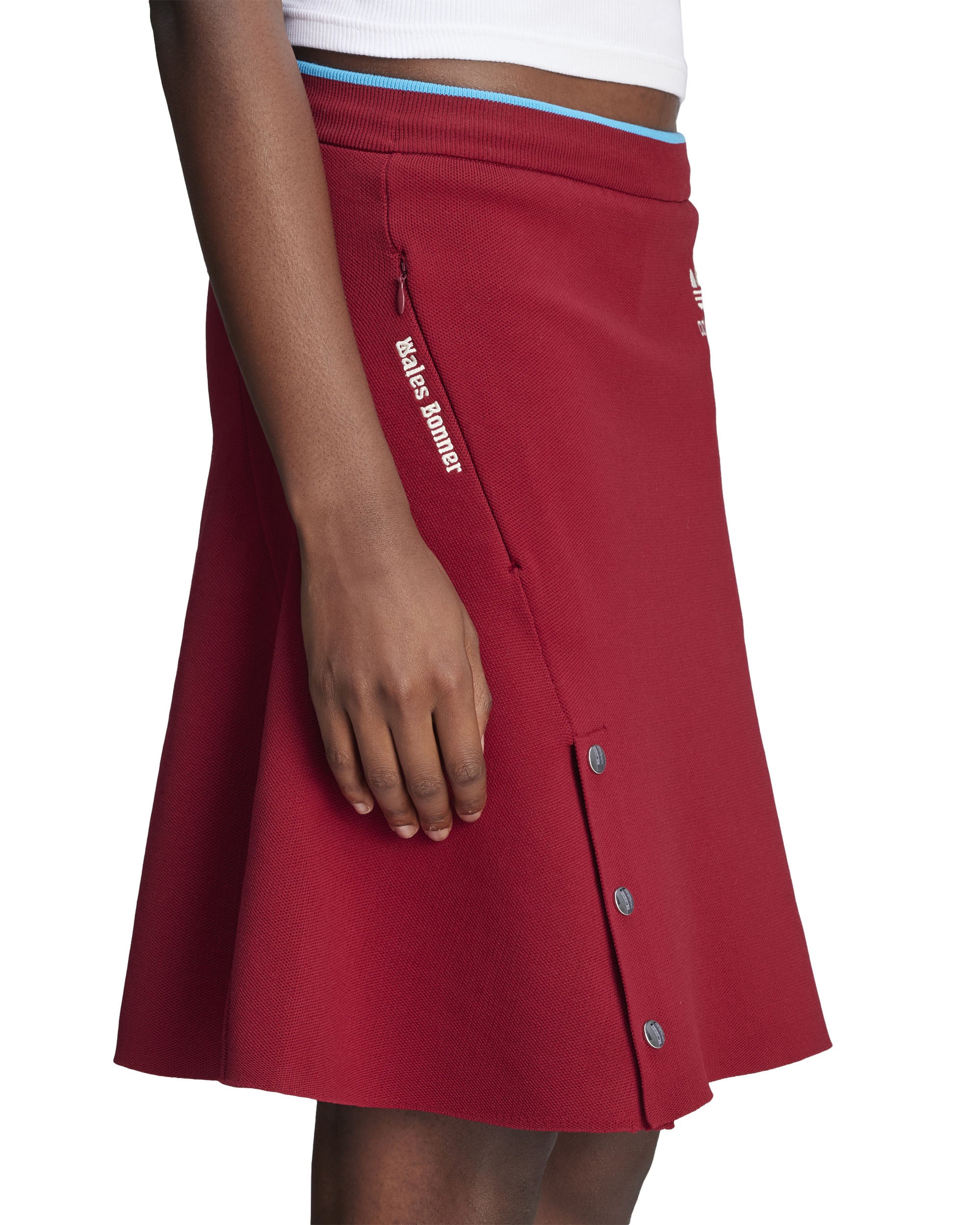 Wales Bonner Womens Skirt - Collegiate Burgundy