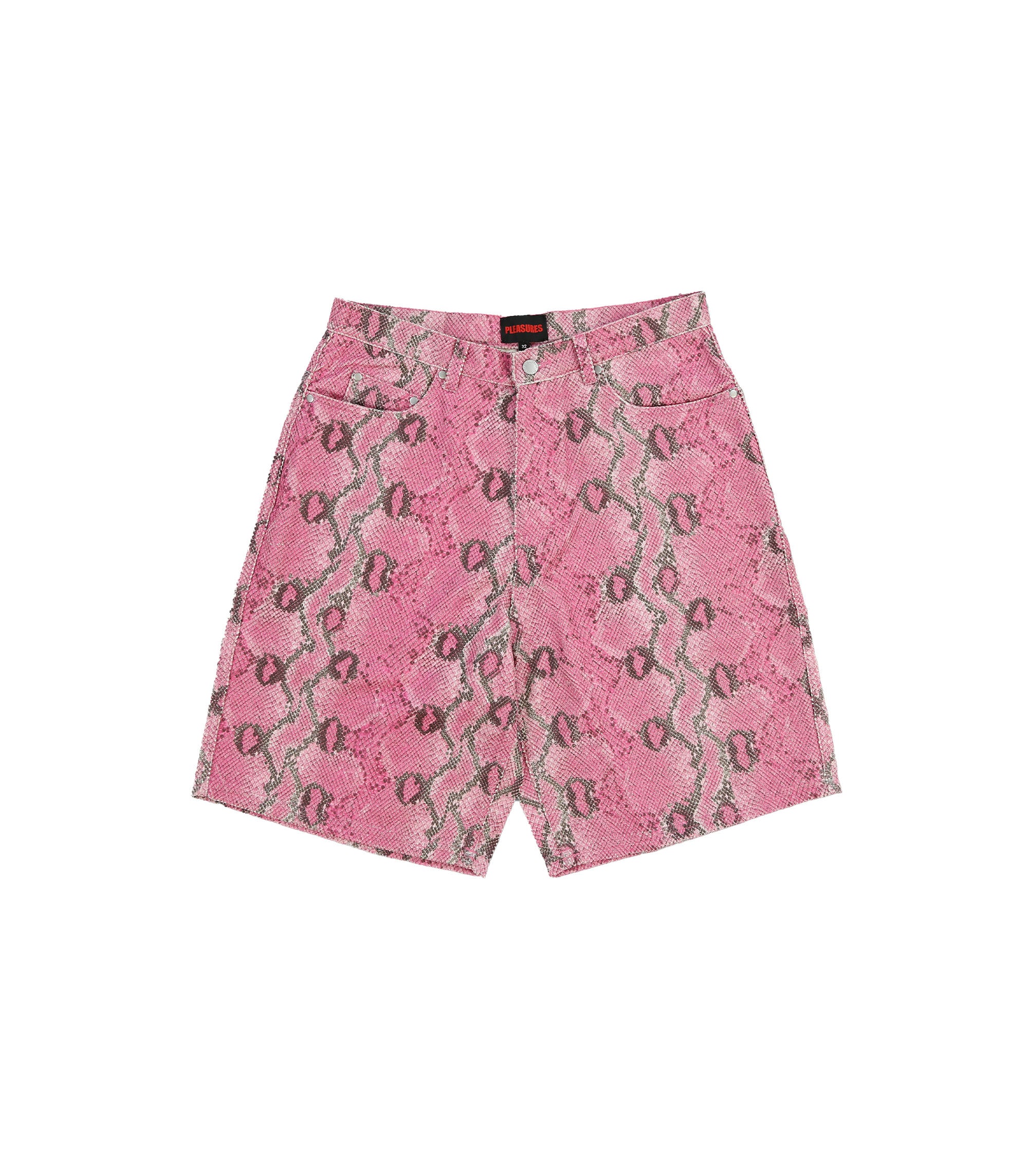 Rattle Shorts - Pink Snake