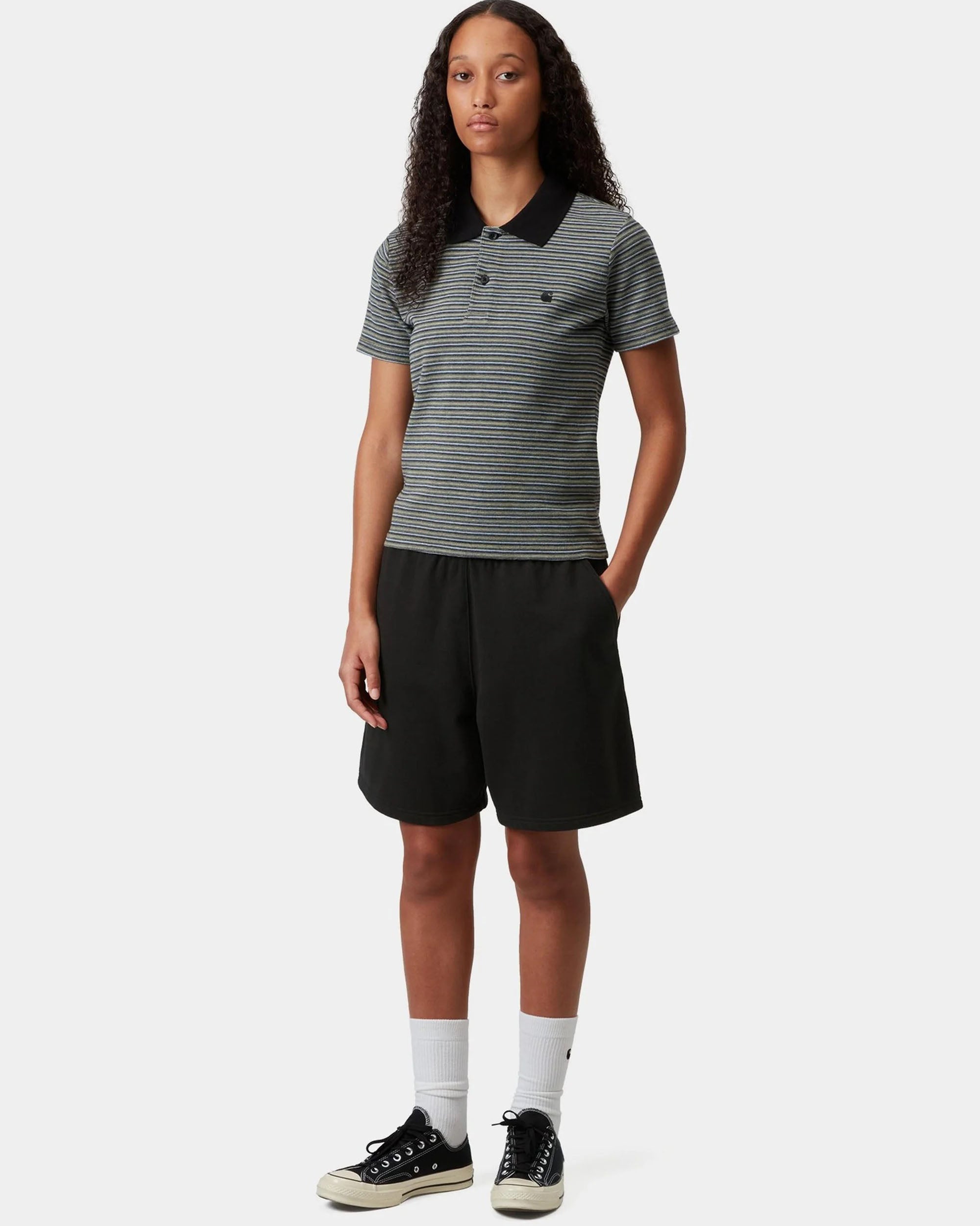 Women's Brenta Sweat Short - Black / White