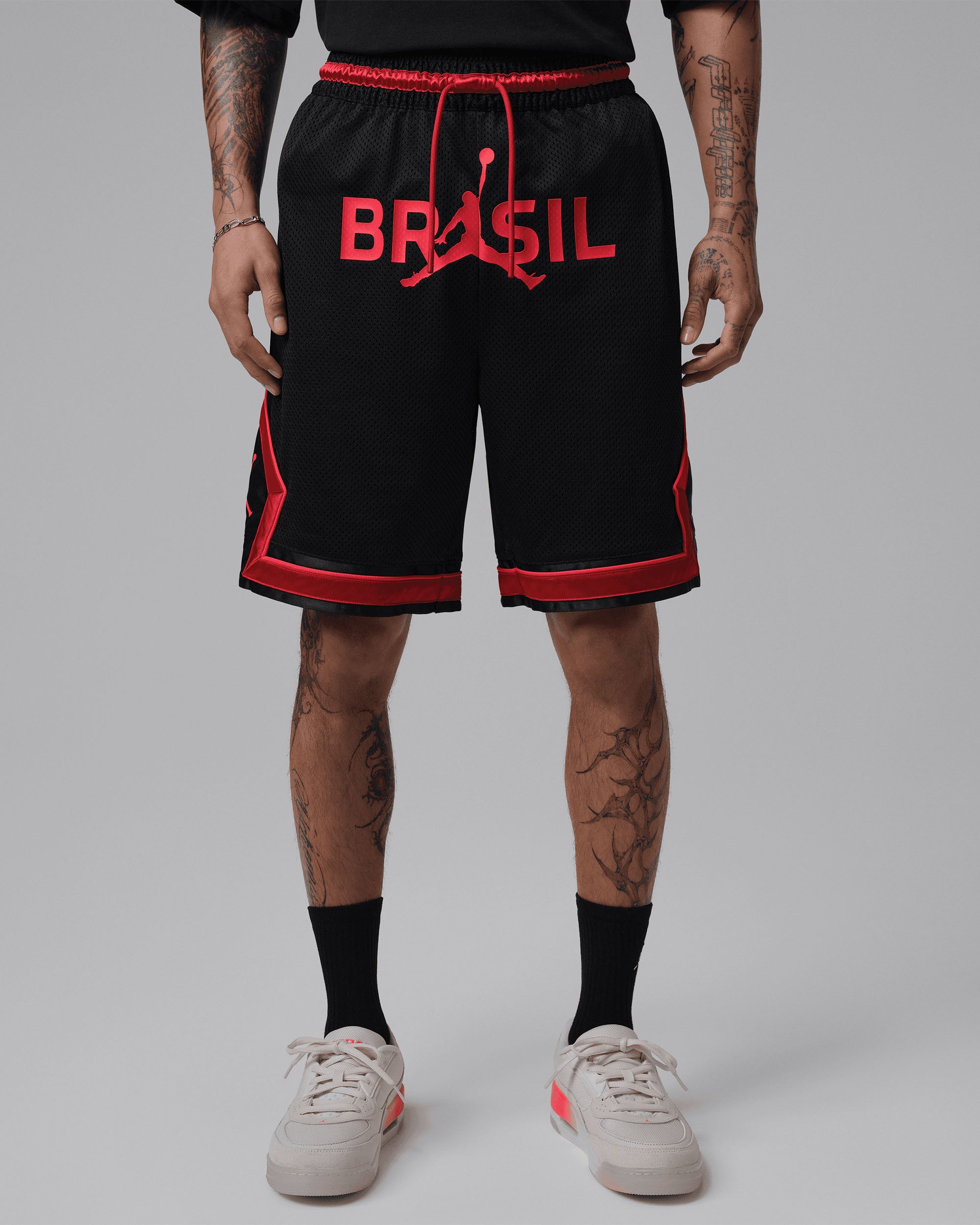 Jordan Mesh Diamond Short - Black